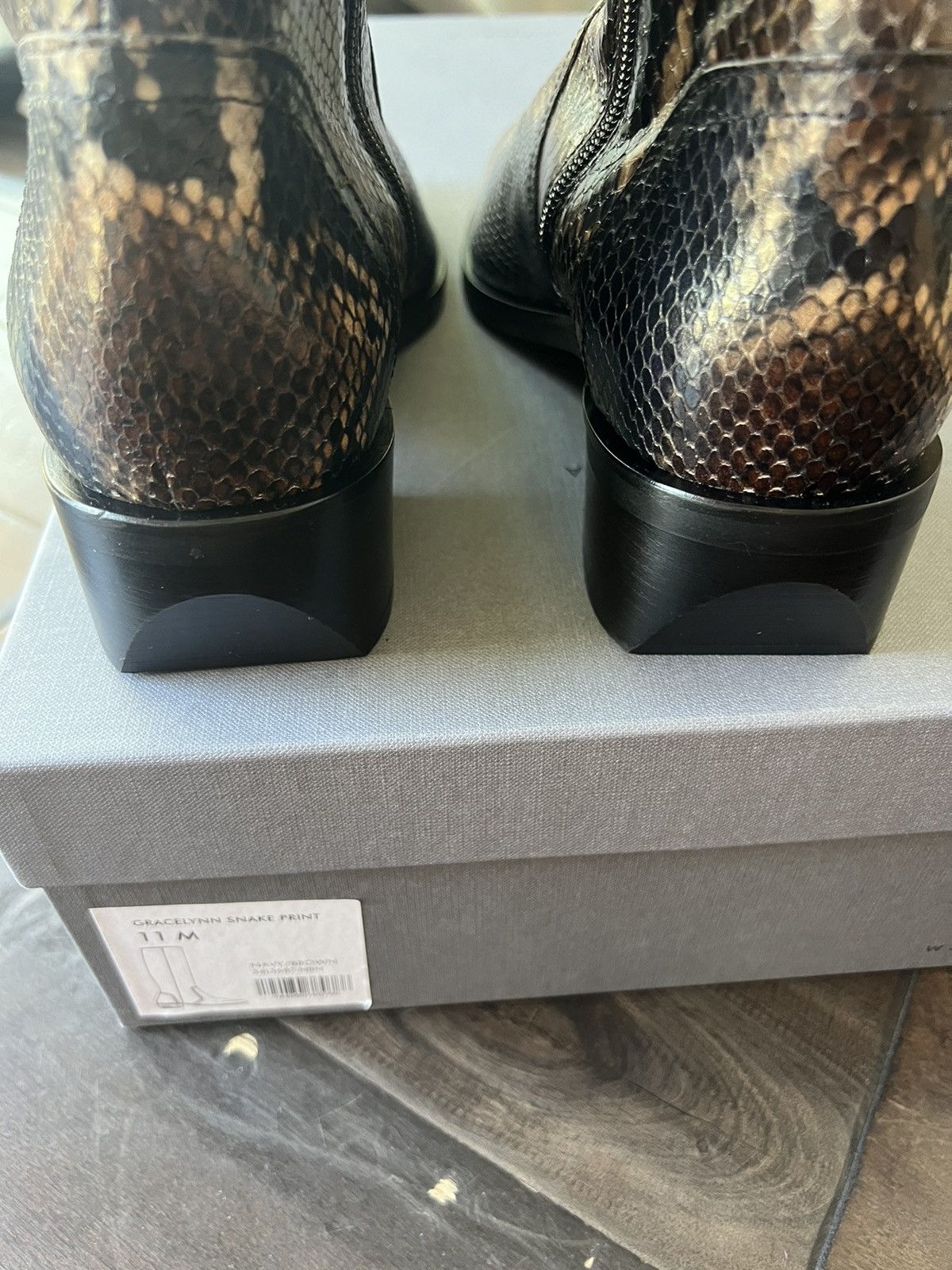Aquatalia Aquatalia Gracelynn Snake Print Knee High Boot Size US 11 / IT 41 - 6 Thumbnail