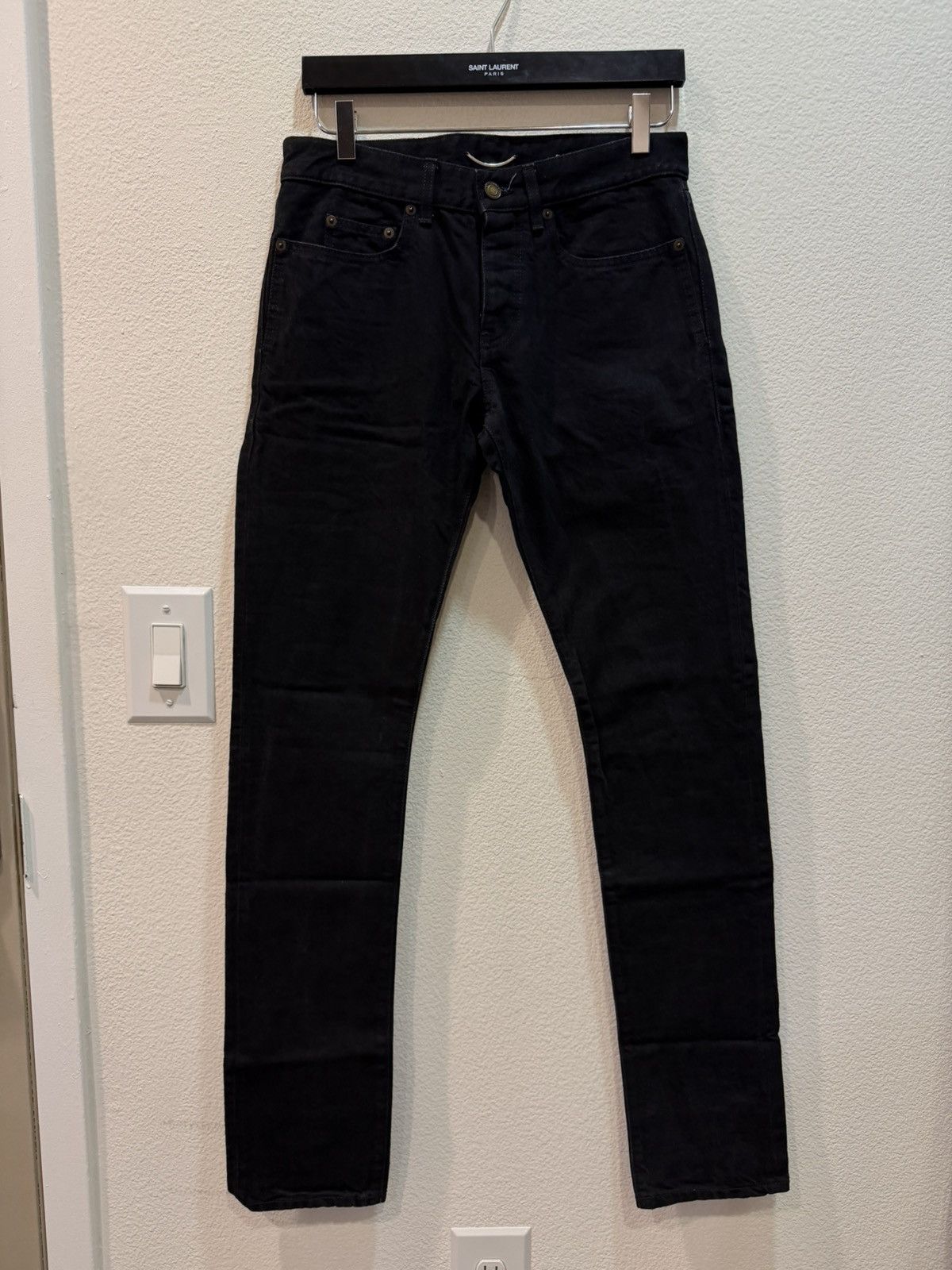 Saint Laurent Paris Sample D14 Slim Denim Jeans 29 Size US 30 / EU 46 - 1 Thumbnail