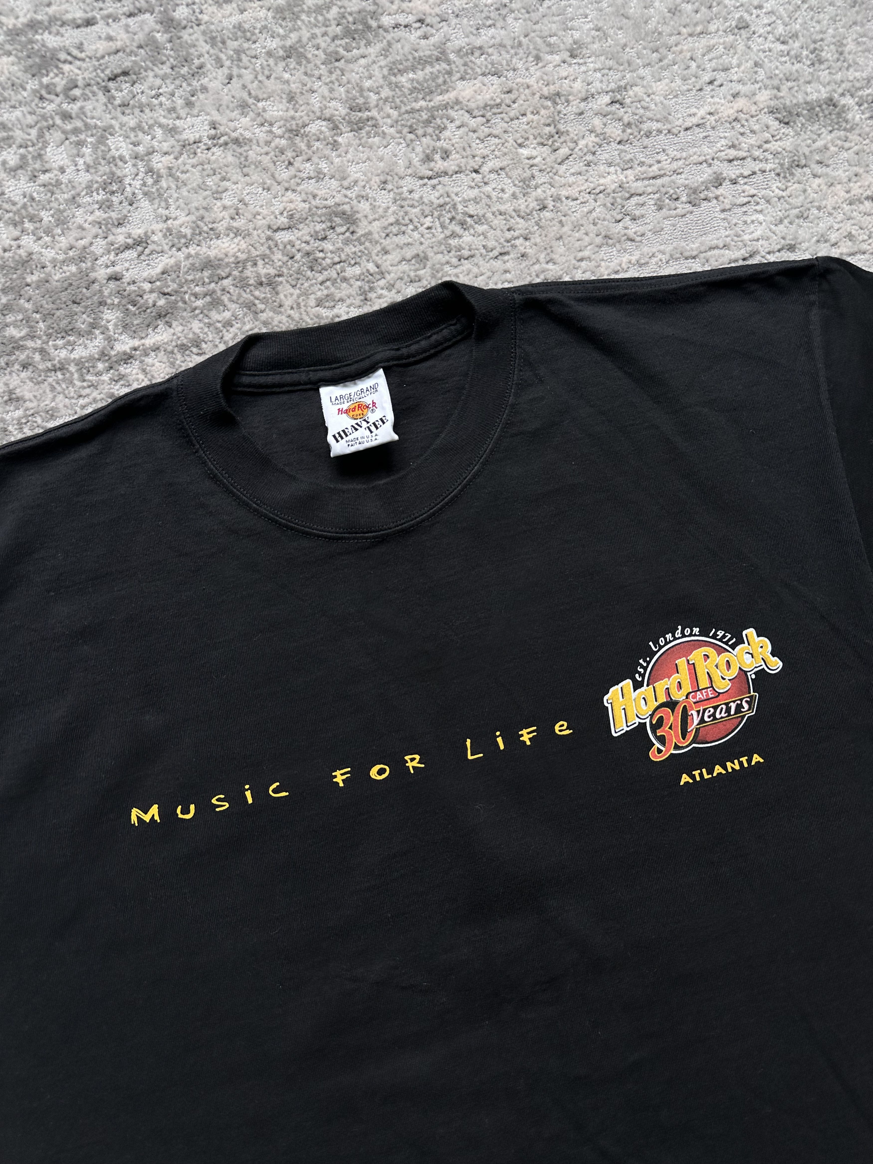 Hard Rock Cafe Hard rock cafe music for life vintage t shirt Size US L / EU 52-54 / 3 - 3 Thumbnail