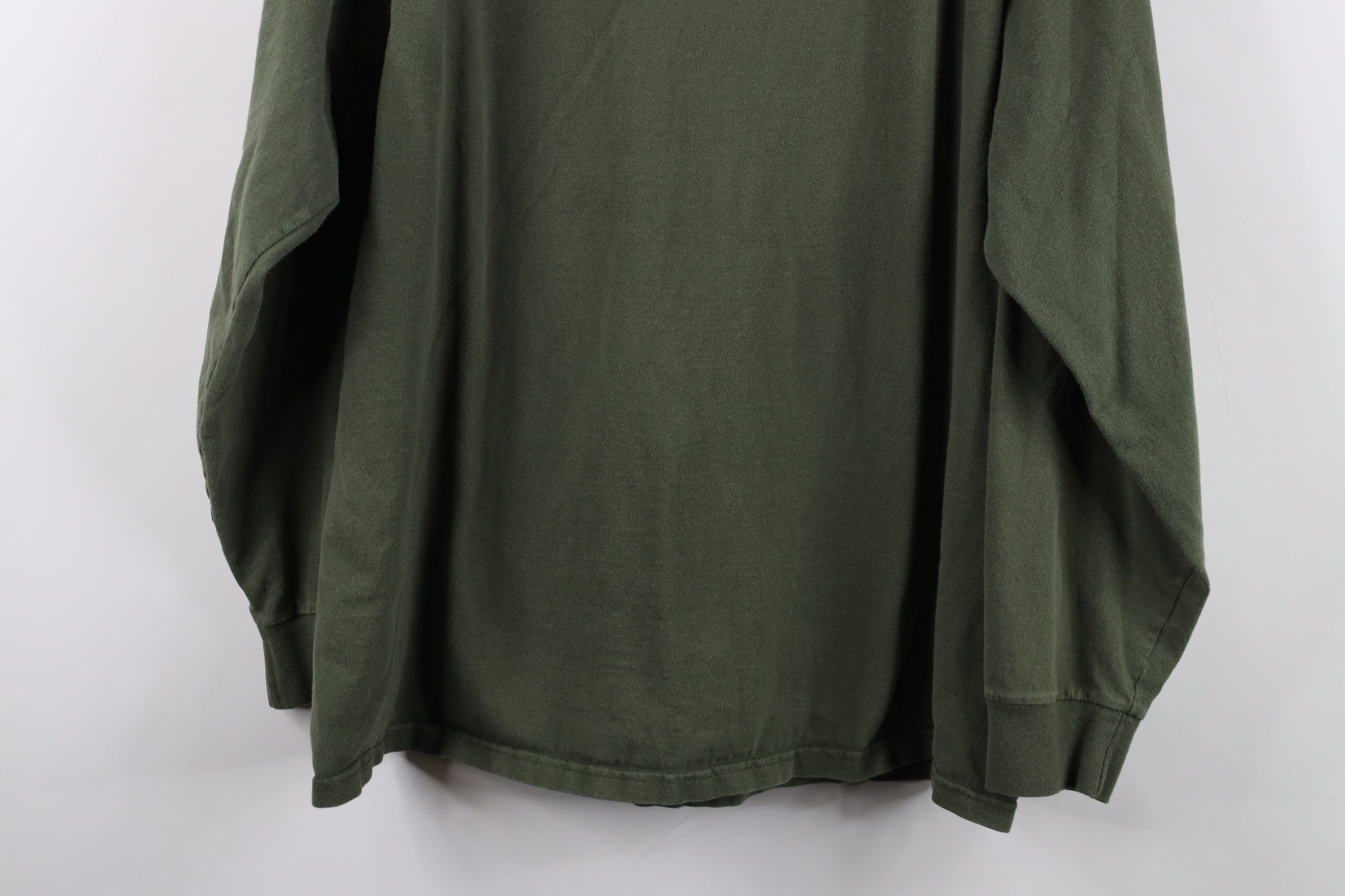 Vintage Vintage Y2K Streetwear Long Sleeve T-Shirt Green Cotton Size US L / EU 52-54 / 3 - 12 Thumbnail
