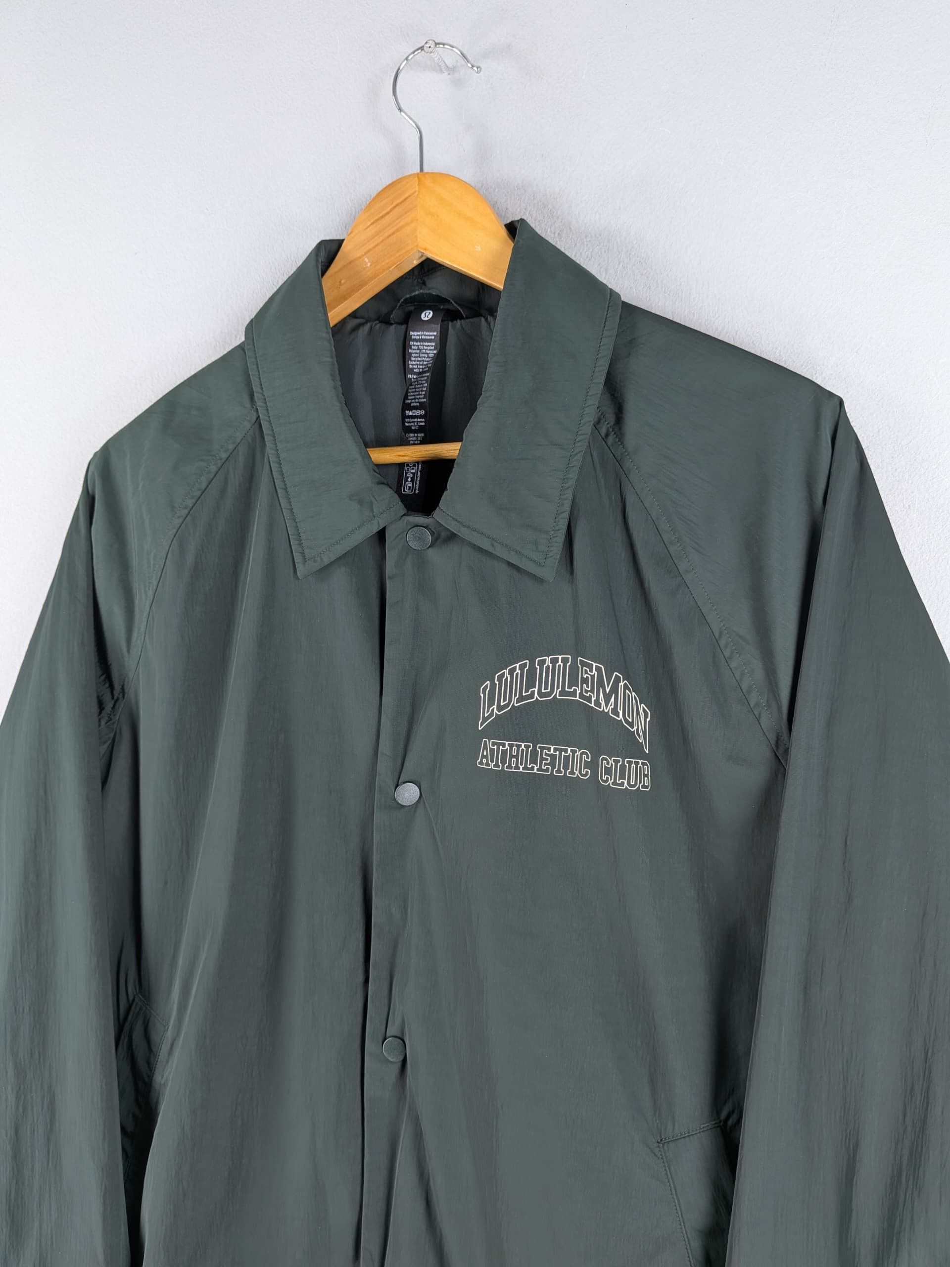 Lululemon Lululemon Athletic Club Coaches Jacket Rainforest Green Size US M / EU 48-50 / 2 - 5 Thumbnail