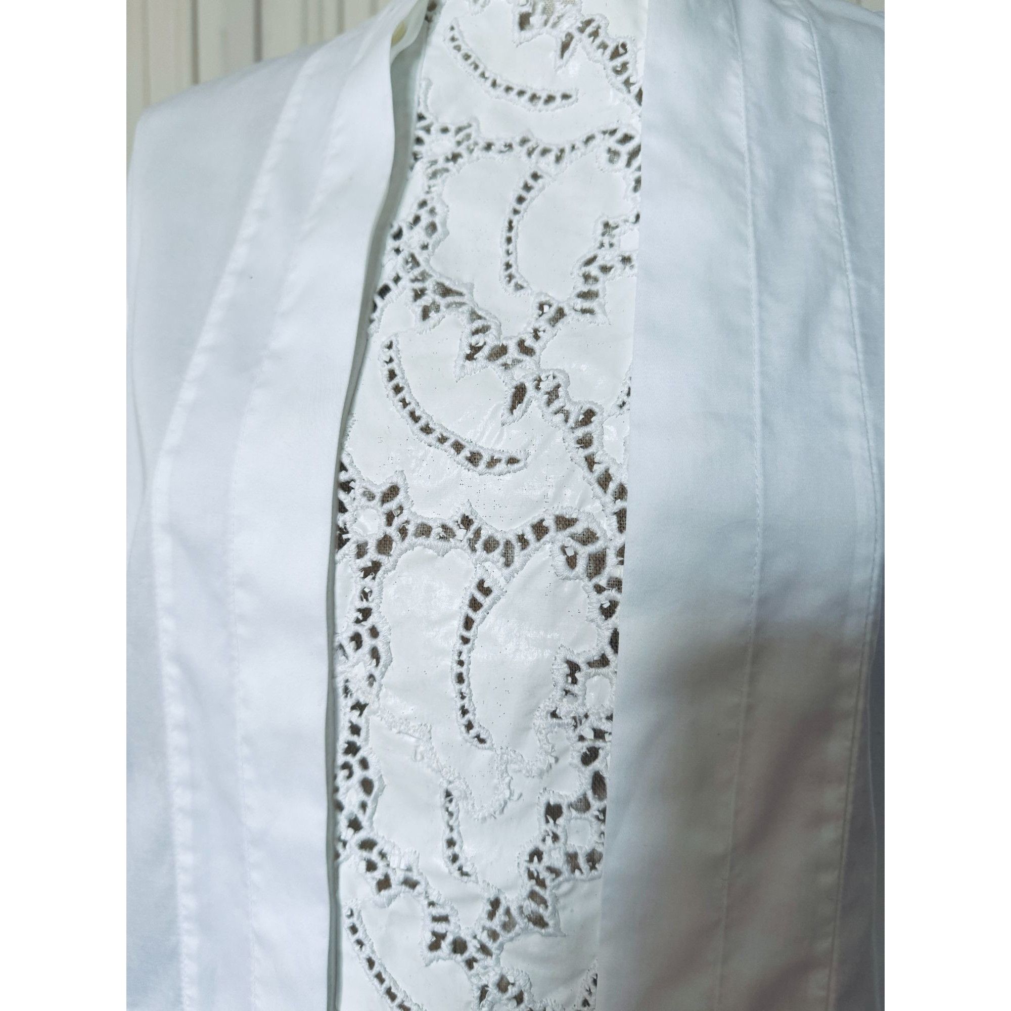 Celine Phoebe Philo White Cotton Shirt Size S / US 4 / IT 40 - 3 Thumbnail