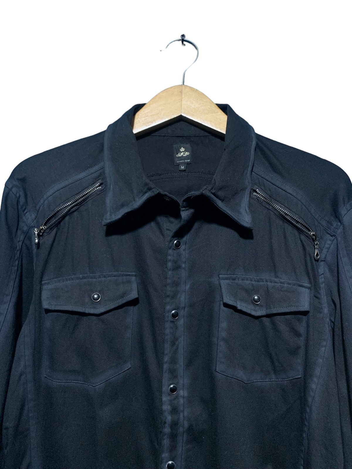 If Six Was Nine Semantic design laces zip gothic punk rock shirt Size US M / EU 48-50 / 2 - 4 Thumbnail