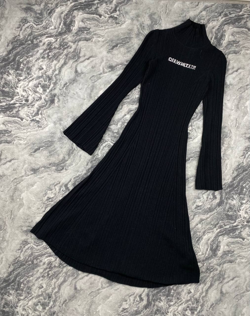 Off-White Off-White Dress Viscose Women Size 38 Black Size XS / US 0-2 / IT 36-38 - 1 Thumbnail
