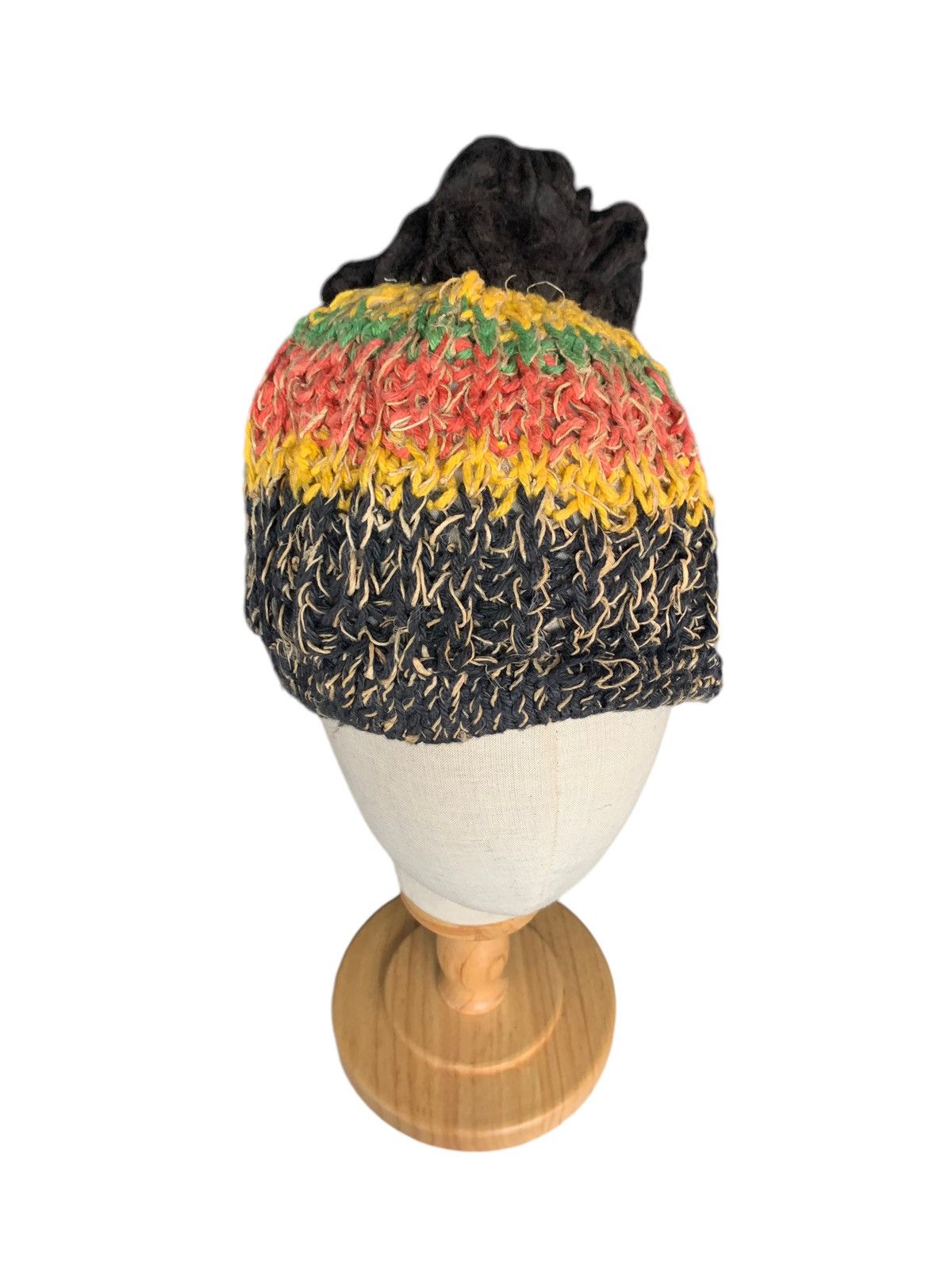 Kapital RARE HIPPIES STYLE 🌈 Amina Rasta Crochet knit Beanie Hats Size ONE SIZE - 8 Thumbnail