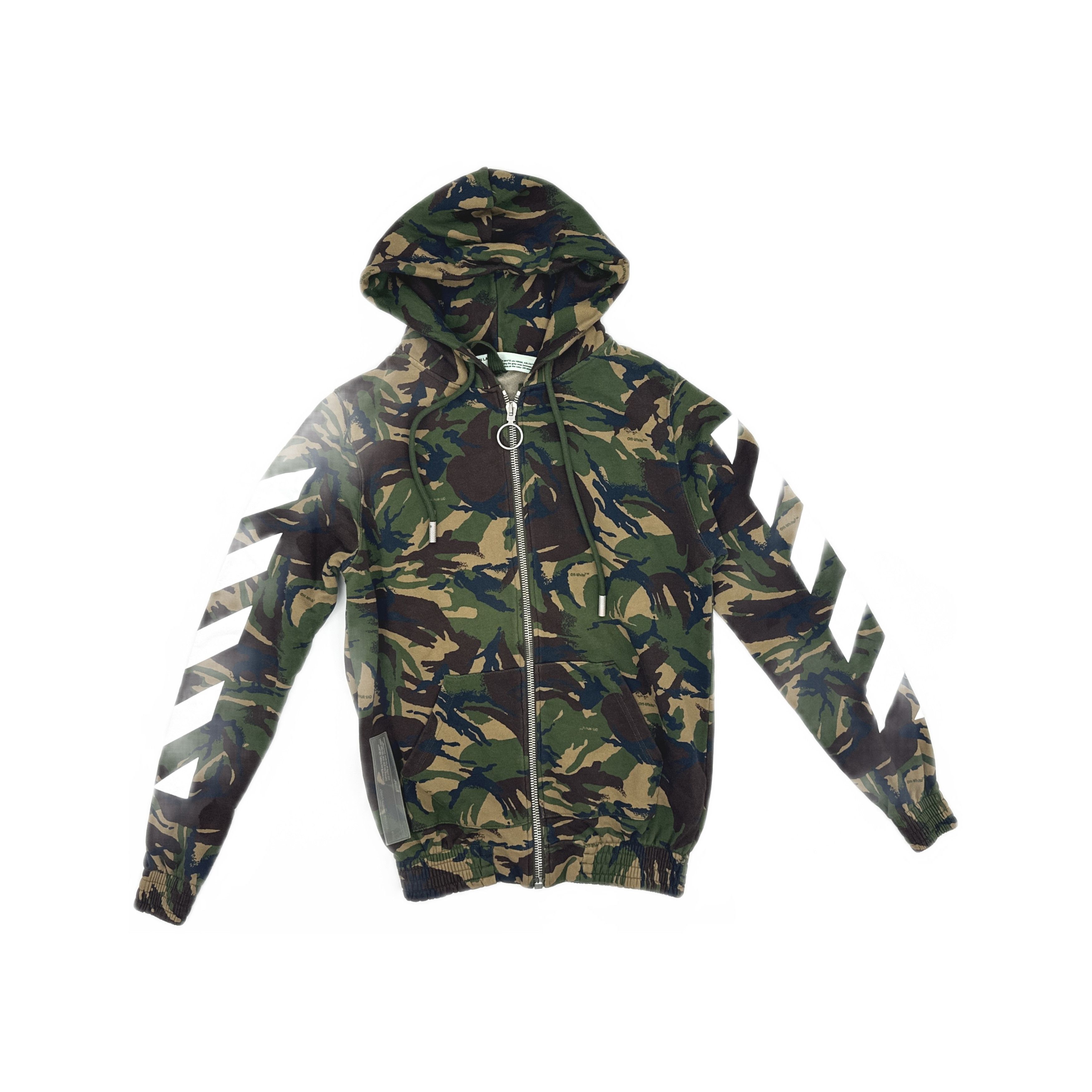 Off-White OFF-WHITE Camo Temperature Zip Hoodie Size XXS Size US XXS / EU 40 - 1 Thumbnail