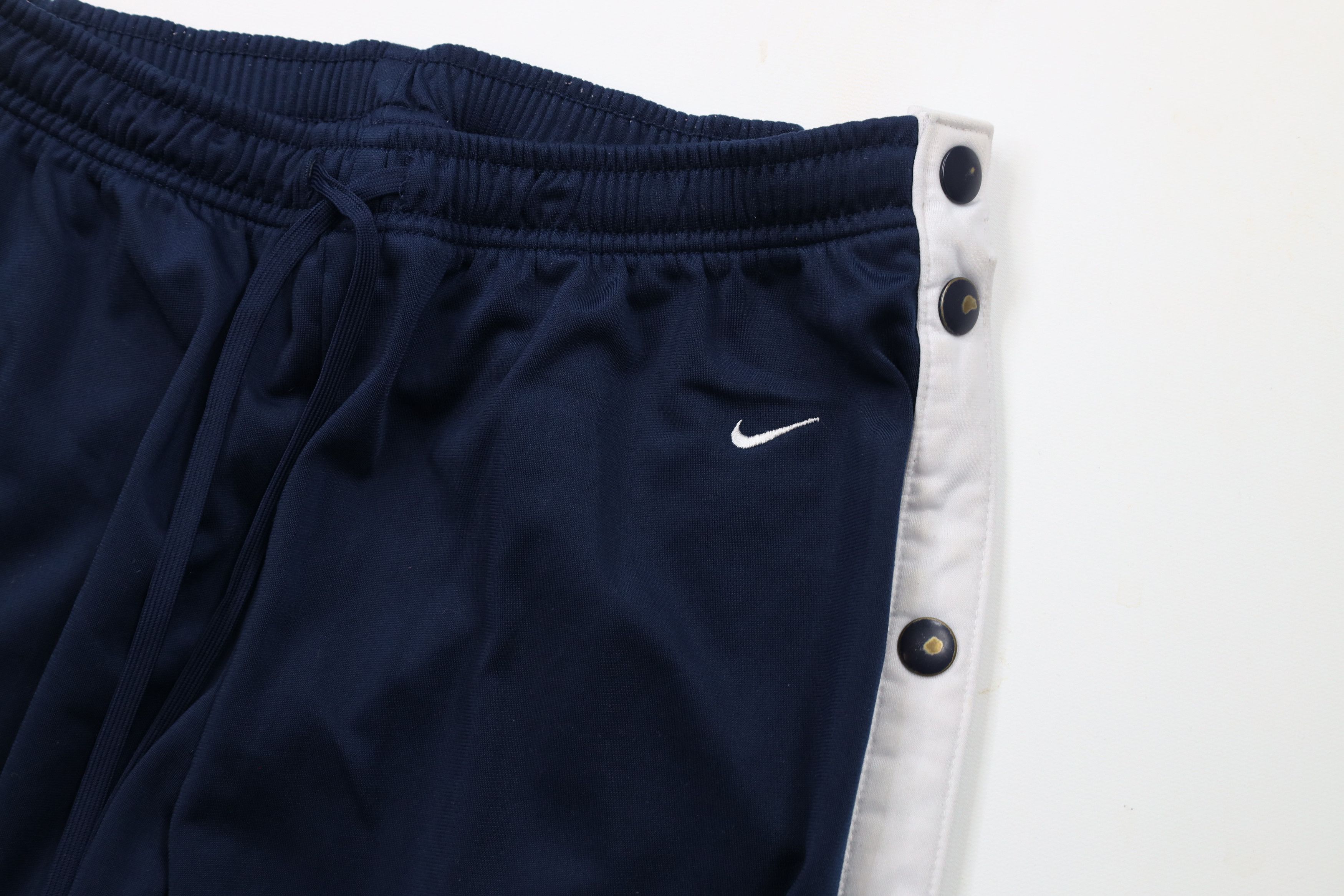 Nike × Vintage Vintage Nike Scott Mini Swoosh Wide Leg Tearaway Pants Blue Size US 34 / EU 50 - 6 Thumbnail