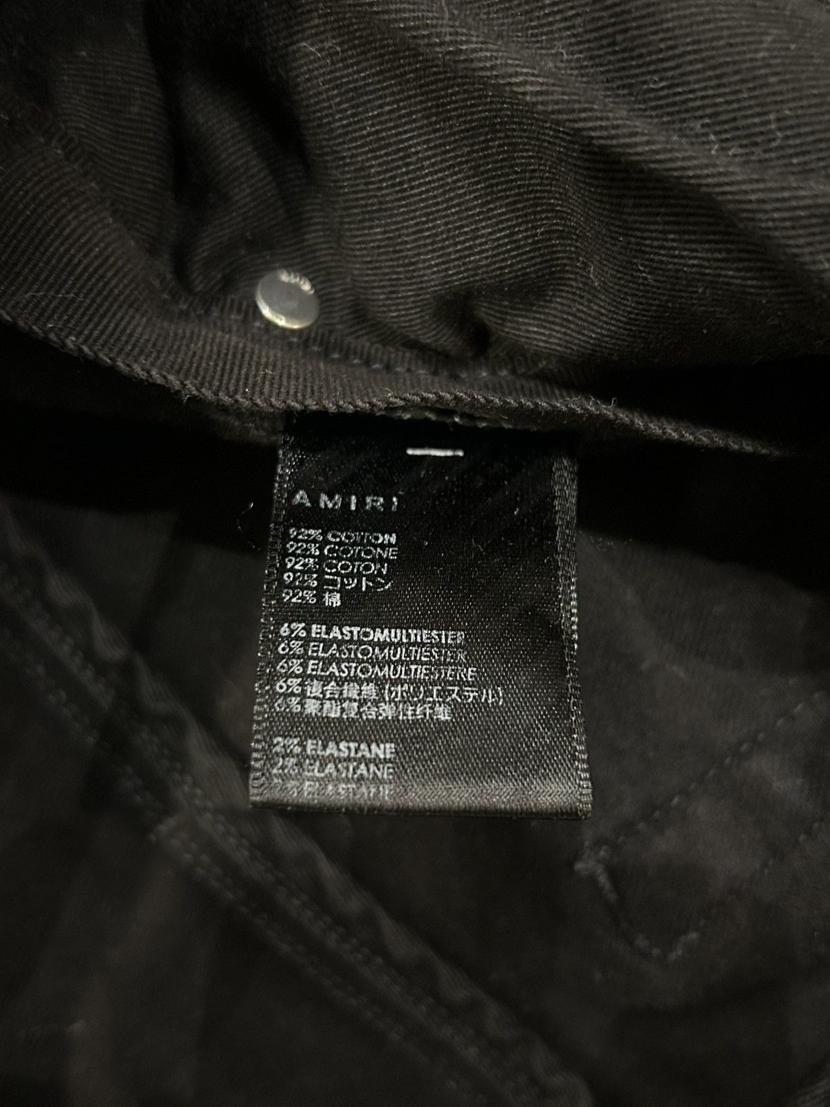 Amiri Amiri Black Denim Jeans Size US 30 / EU 46 - 4 Thumbnail