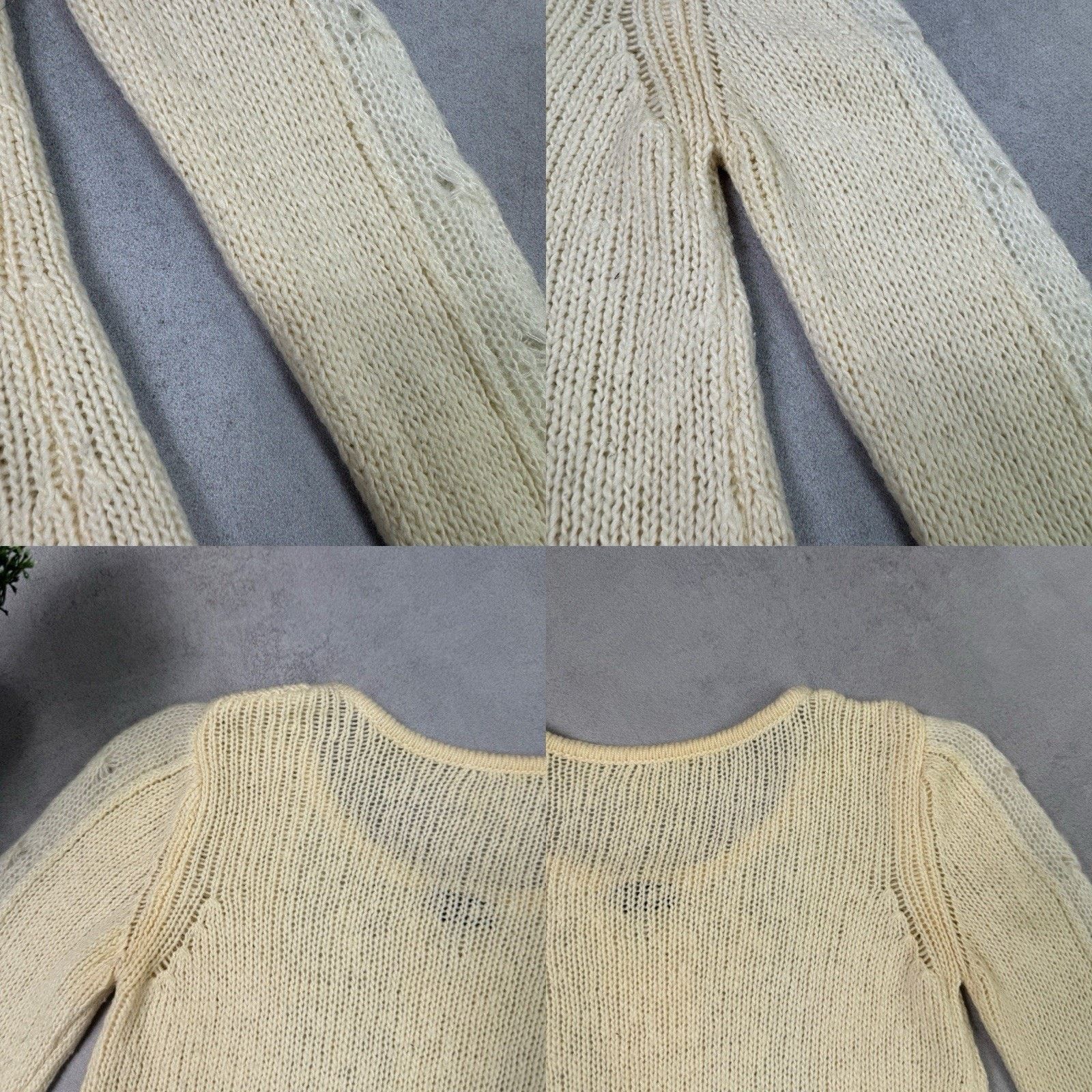 Armani Armani Jeans Women Sweater Milk Beige Size US 4 IT 38 Wool Size XS / US 0-2 / IT 36-38 - 20 Thumbnail