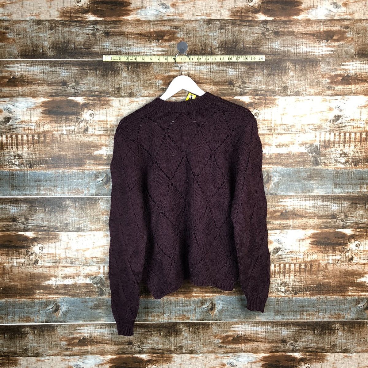 Homespun Knitwear Japanese Brand Dark Purple Knitwear #A1708 Size US M / EU 48-50 / 2 - 10 Thumbnail