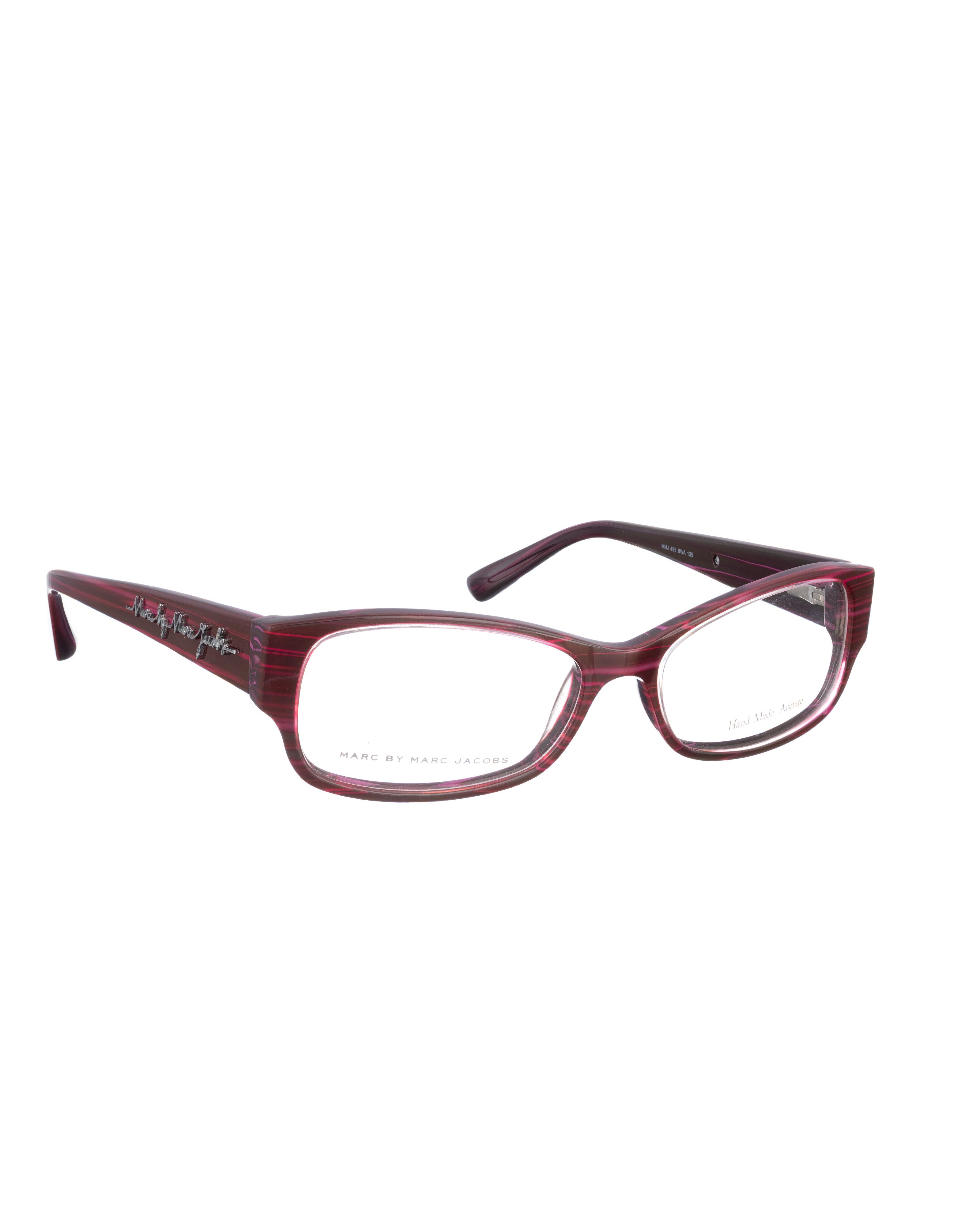 Marc by Marc Jacobs Marc by Marc Jacobs 00s Burgundy & Violet Stripes Glasses Size ONE SIZE - 2 Thumbnail