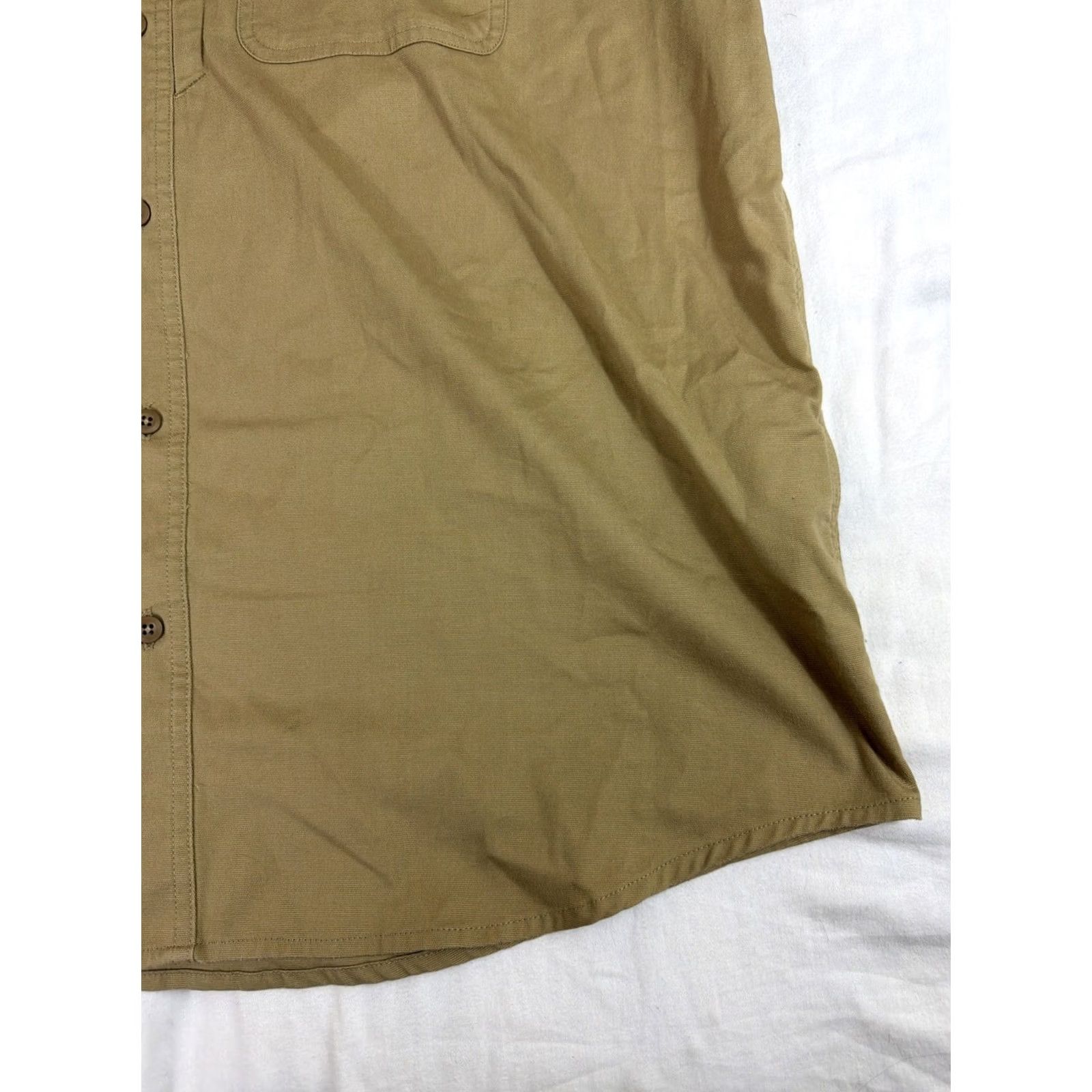 Carhartt Carhartt Shirt Mens XXL Beige Button-Up Embroidered 106688 Size US XXL / EU 58 / 5 - 5 Thumbnail