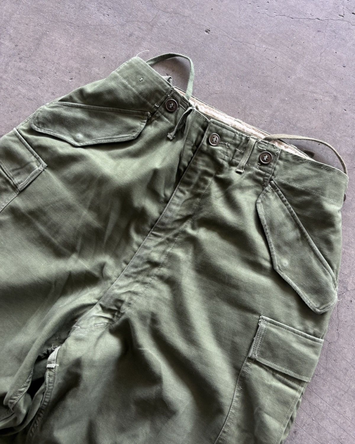 Vintage 50s OG Trousers M-1951 Deadstock Military Size US 30 / EU 46 - 2 Thumbnail