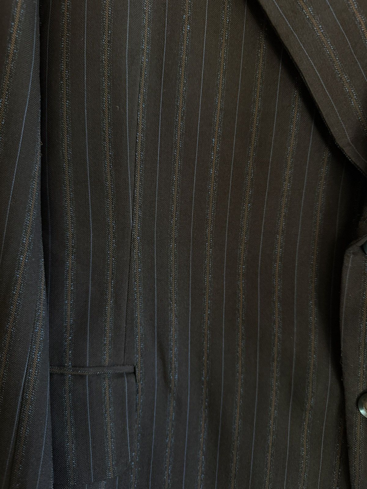 Other Spring&Autumn Japanese Vintage Navy Stripe Tailored Jacket Size 38S - 9 Thumbnail
