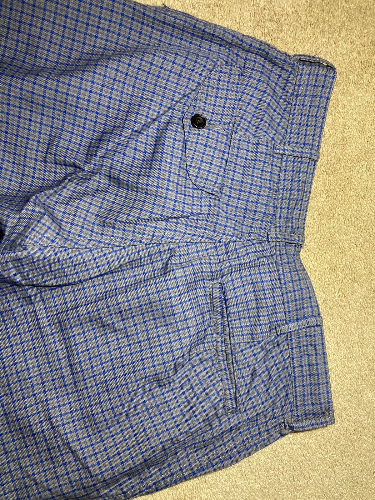 Comme des Garcons Homme Plus 1996 Comme Des Garcons Homme Plus Blue Plaid Check Pants S Size US 30 / EU 46 - 11 Thumbnail