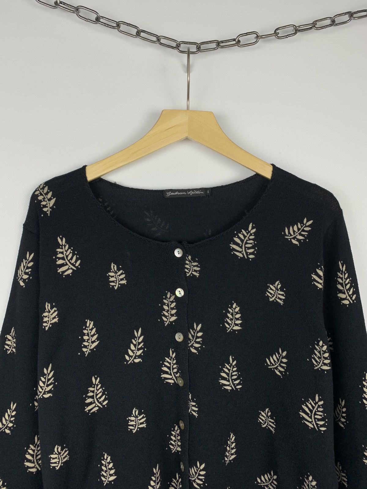 Other Gudrun Sjoden Floral Leaf Pattern Cardigan Sweater Size S Size S / US 4 / IT 40 - 2 Thumbnail