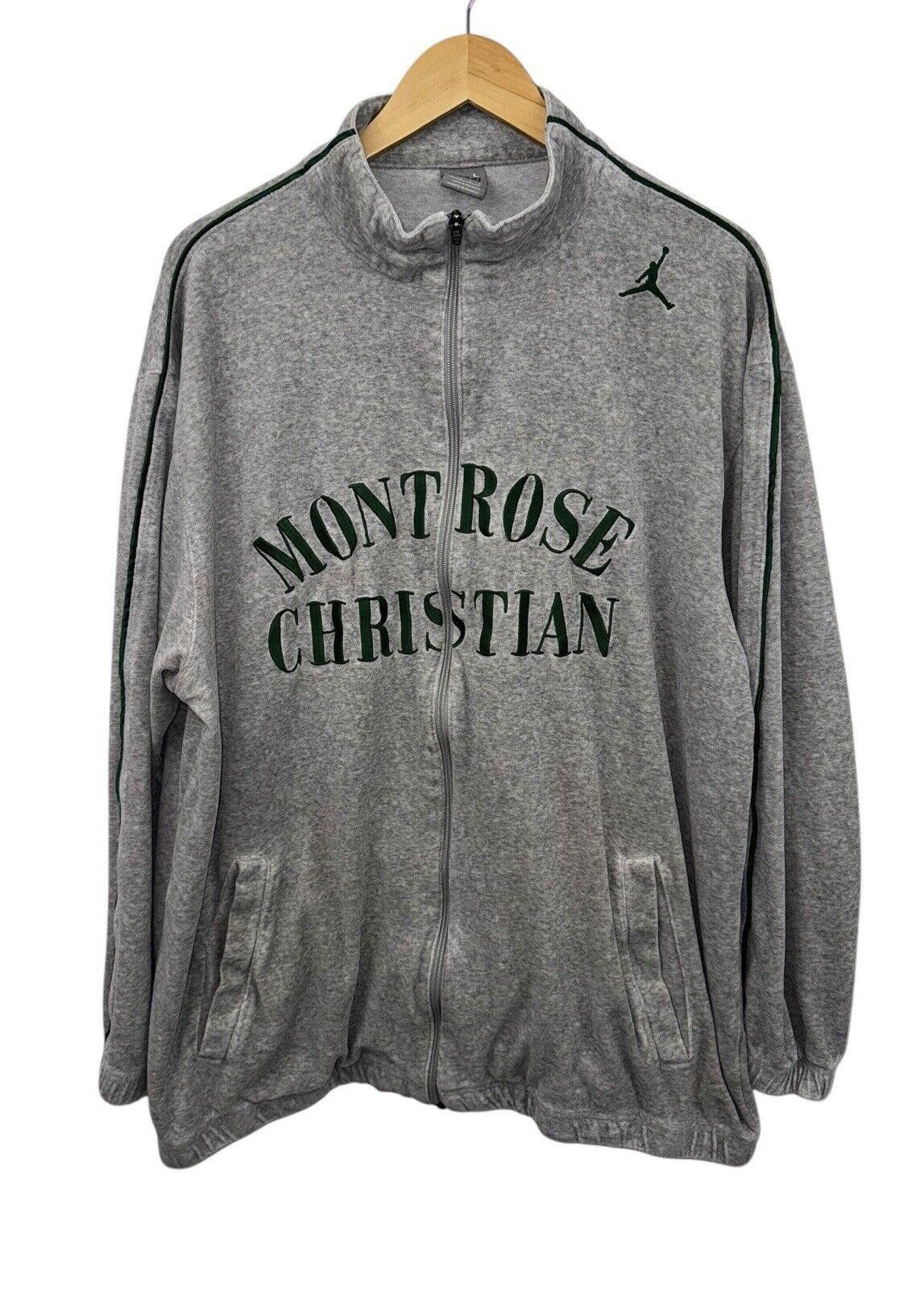 Designer Vintage Nike Jordan Montrose Christian Team Issued Hoodie L Size US 34 / EU 50 - 1 Thumbnail