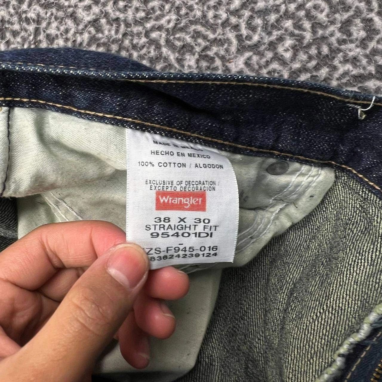 Wrangler Wrangler Jeans 38x30 Straight Fit Denim Pants Pocket Cotton Size US 38 / EU 54 - 7 Thumbnail