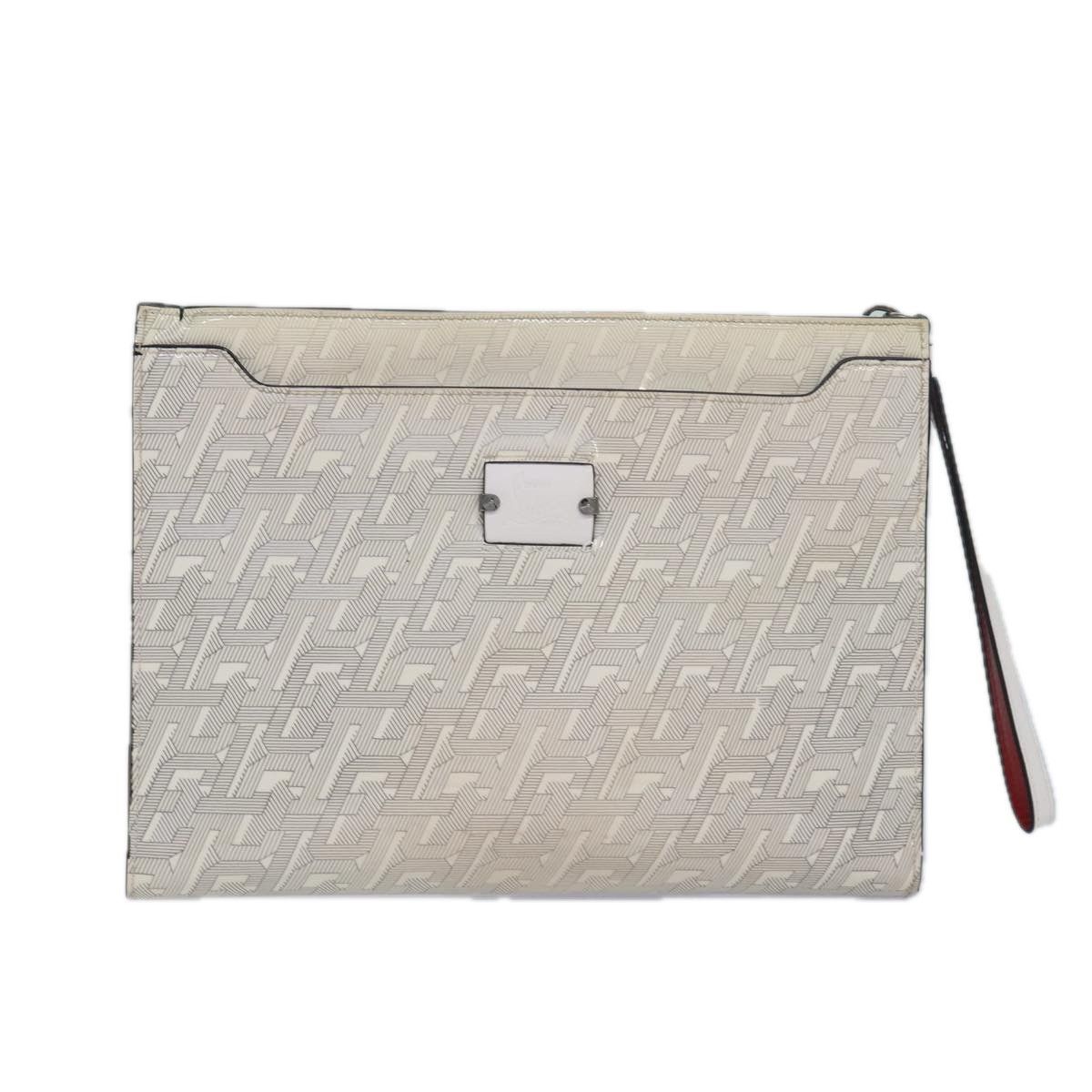 Christian Louboutin White Leather Clutch Bag (Pre-Owned) Size ONE SIZE - 1 Thumbnail