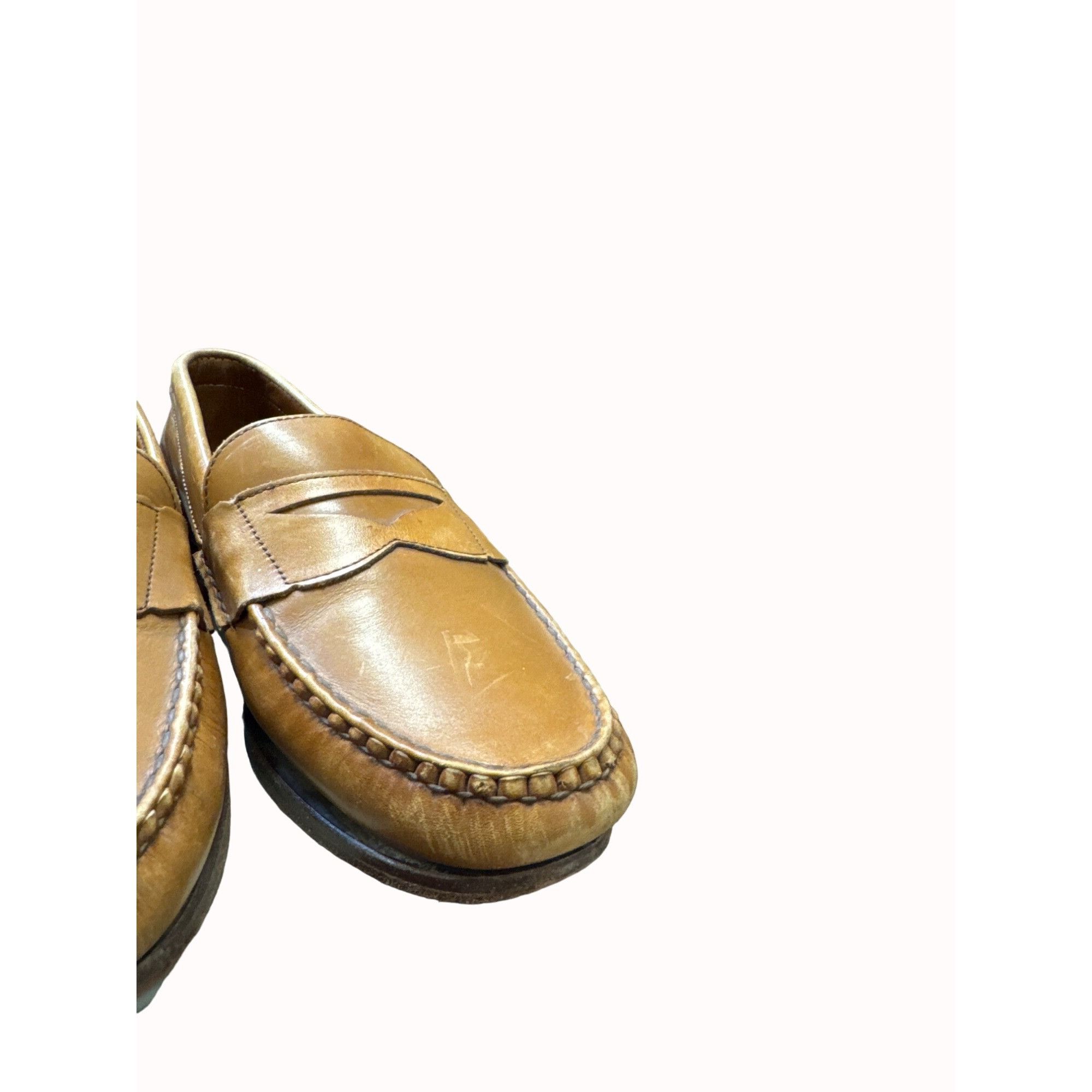 Allen Edmonds Allen Edmonds tan men’s penny Oxford dress shoes 9.5D SKU 44 Size US 9.5 / EU 42-43 - 6 Thumbnail