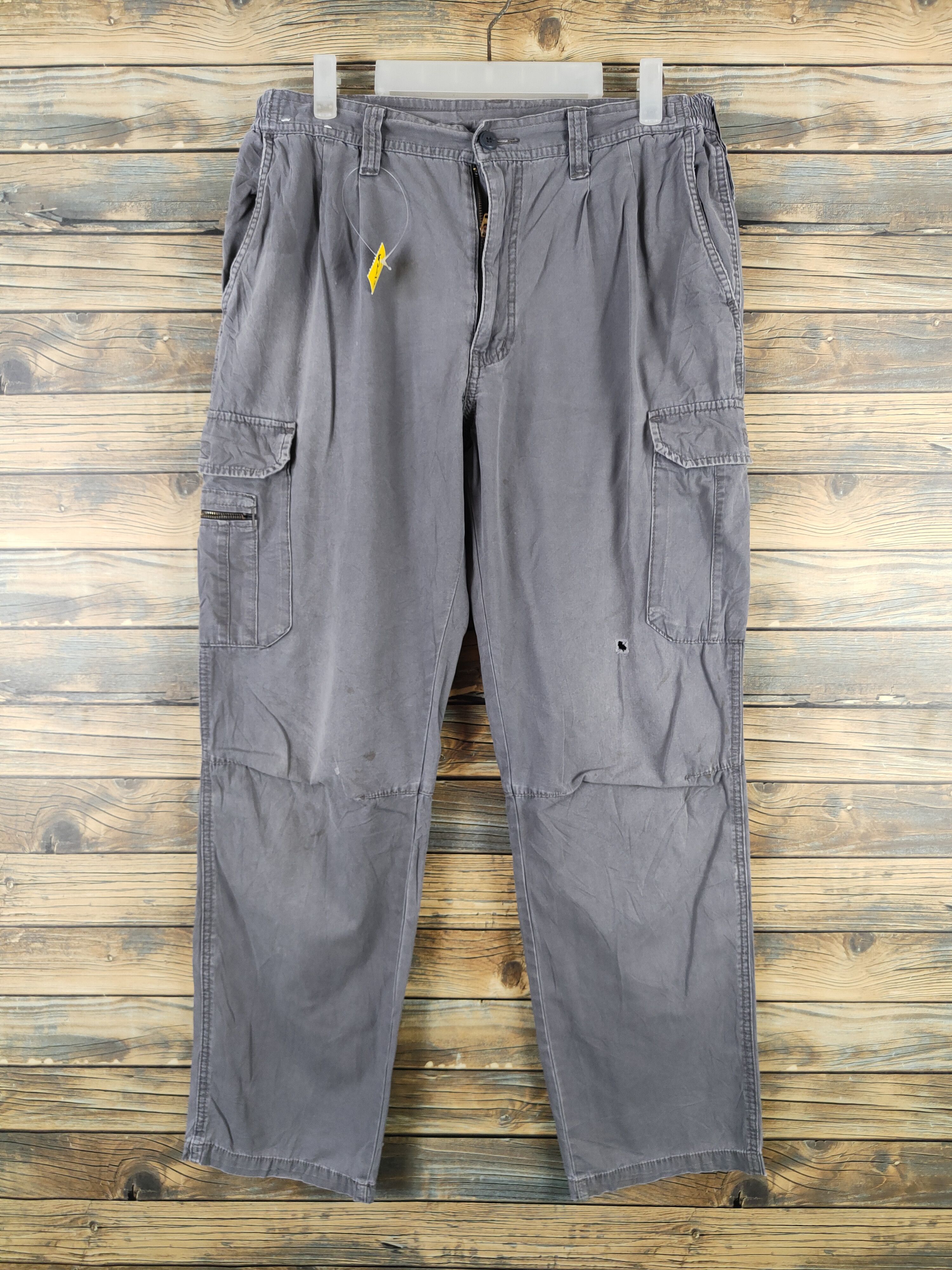 Japanese Brand N evolutions Gray Multipocket Tactical Cargo Pants #W2212 Size US 34 / EU 50 - 1 Thumbnail