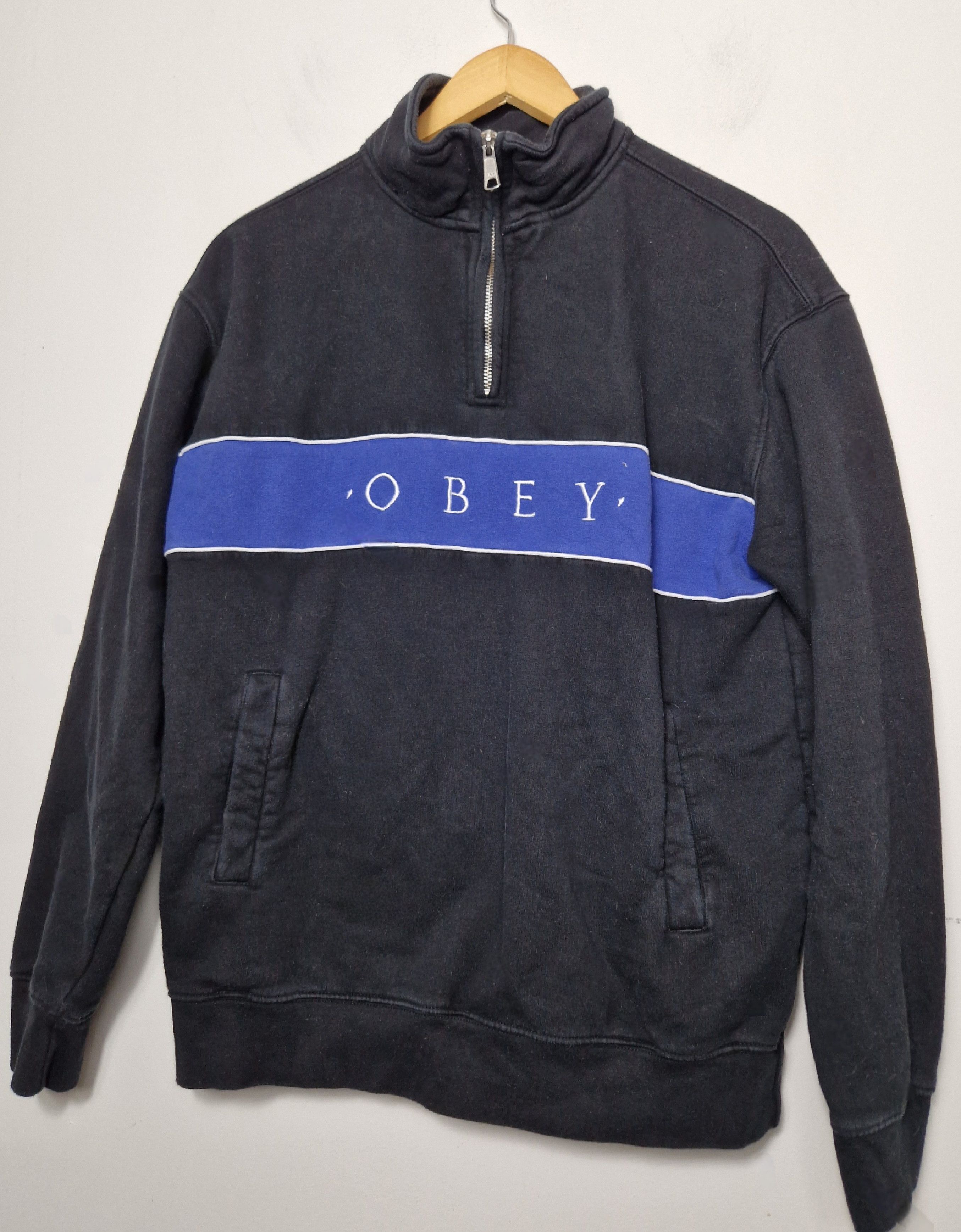 Obey Obey halfzip sweatshirt Grailed