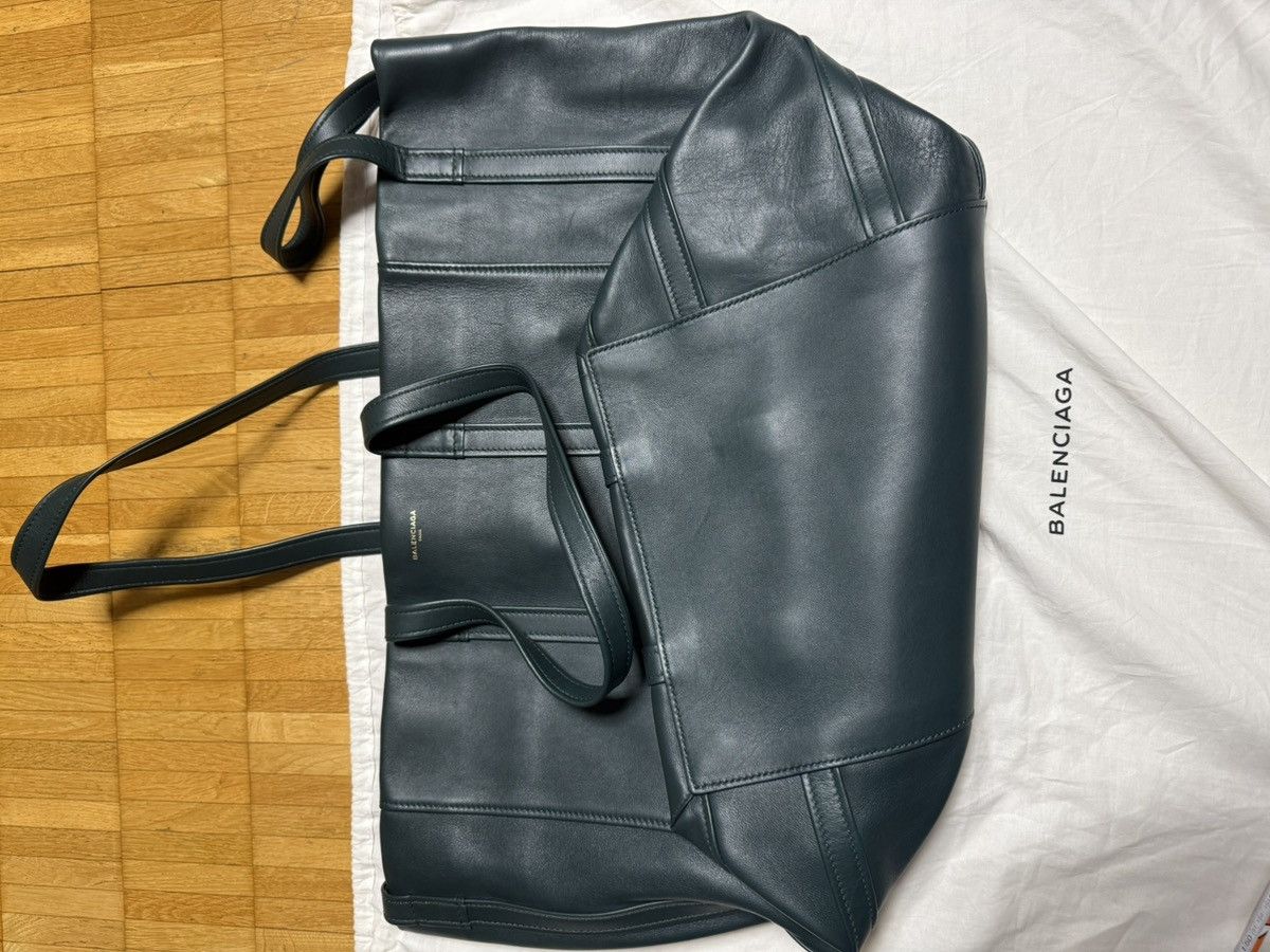 Balenciaga Balenciaga Large Leather Tote Bag Dark Green With Dust Bag Size ONE SIZE - 7 Thumbnail