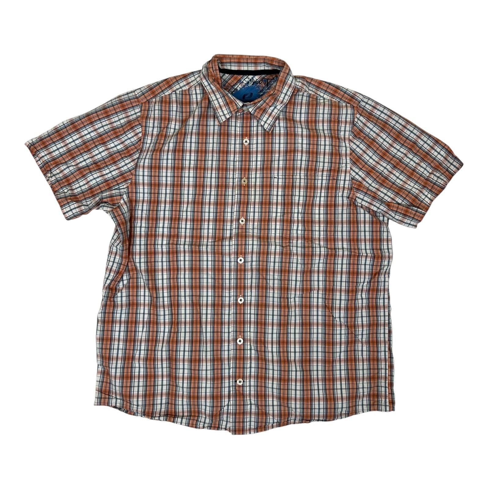 Sideout Vintage Sideout Short Sleeve Plaid Button Up Shirt Size XL O Size US XL / EU 56 / 4 - 1 Thumbnail