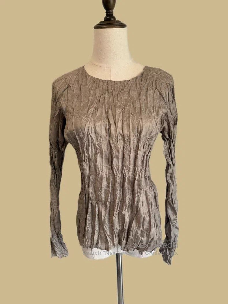 Issey Miyake Issey Miyake Gray Long Sleeve Size M / US 6-8 / IT 42-44 - 2 Thumbnail