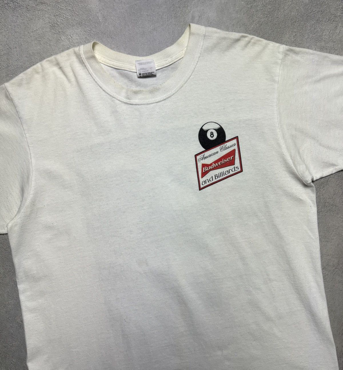 Anvil 1999 Budweiser Retro Bear T-Shirt Double-Sided Logo Size US L / EU 52-54 / 3 - 7 Thumbnail