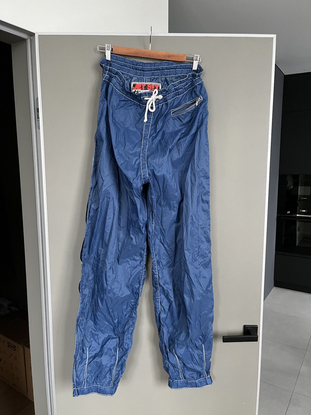 JET SET JET SET Vintage Blue Sport Outdoor Nylon Pants Size US 36 / EU 52 - 1 Thumbnail