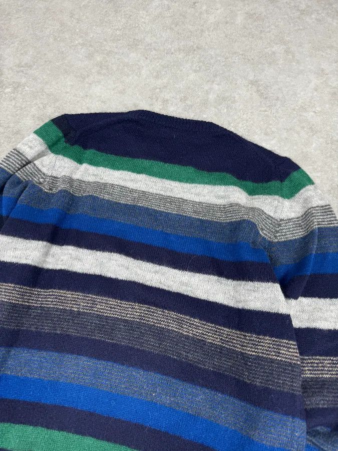 Daniele Alessandrini Daniele Alessandrini Multicolor Striped Navy Wool Sweater Size M / US 6-8 / IT 42-44 - 6 Thumbnail