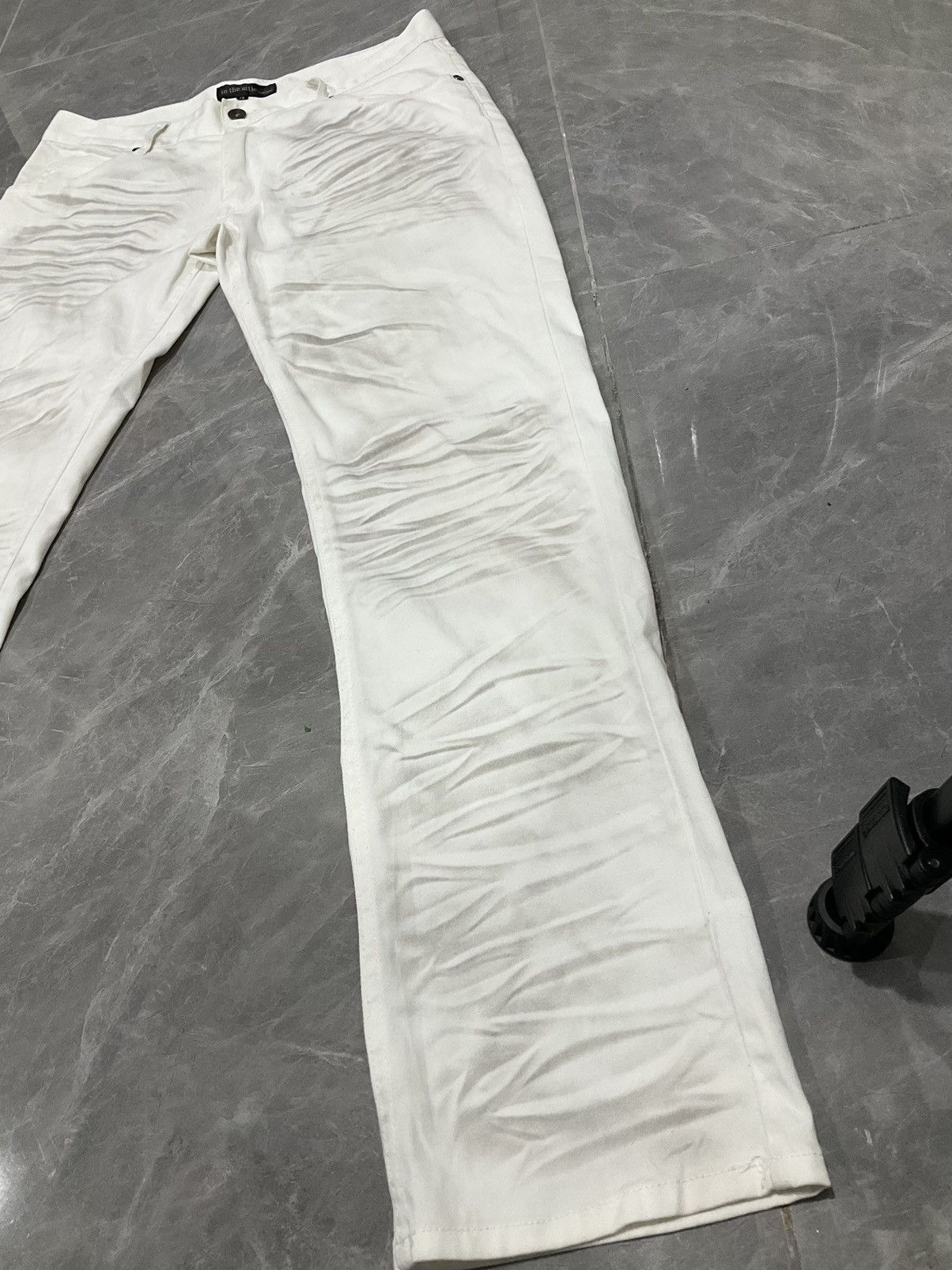 In The Attic × Japanese Brand Vintage In the Attic Homme Tornado Mart Black Denim Jeans Size US 32 / EU 48 - 4 Thumbnail