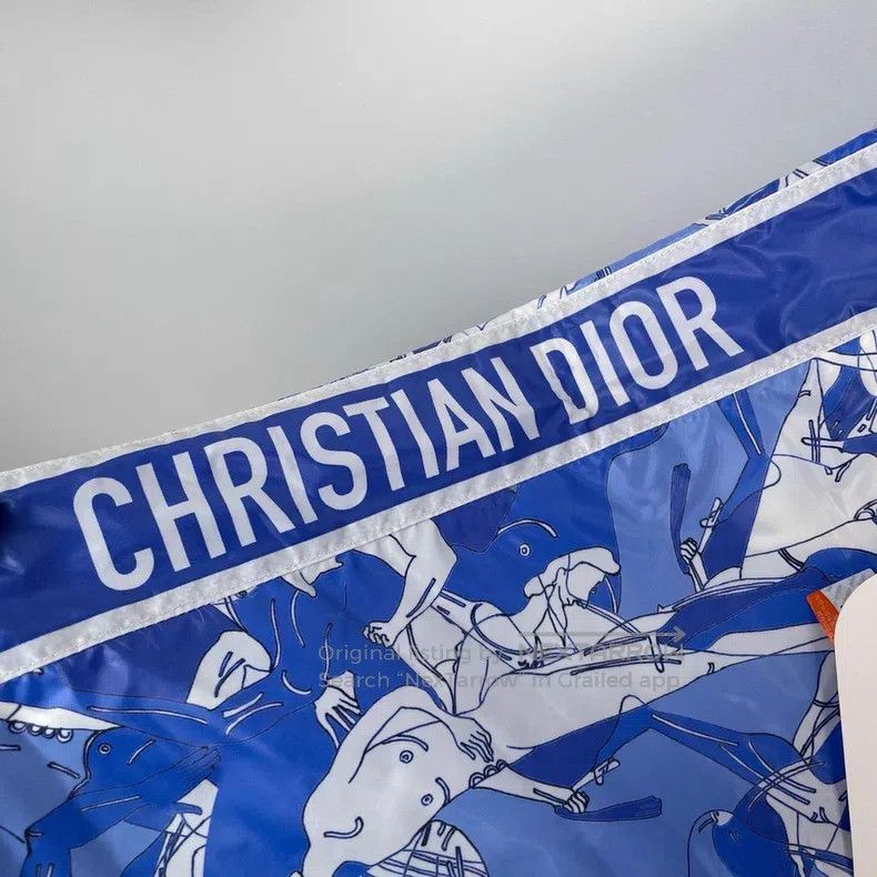 Dior Dior Blue tie-dyed printed classic logo trousers Size 42" / US 20 - 3 Thumbnail