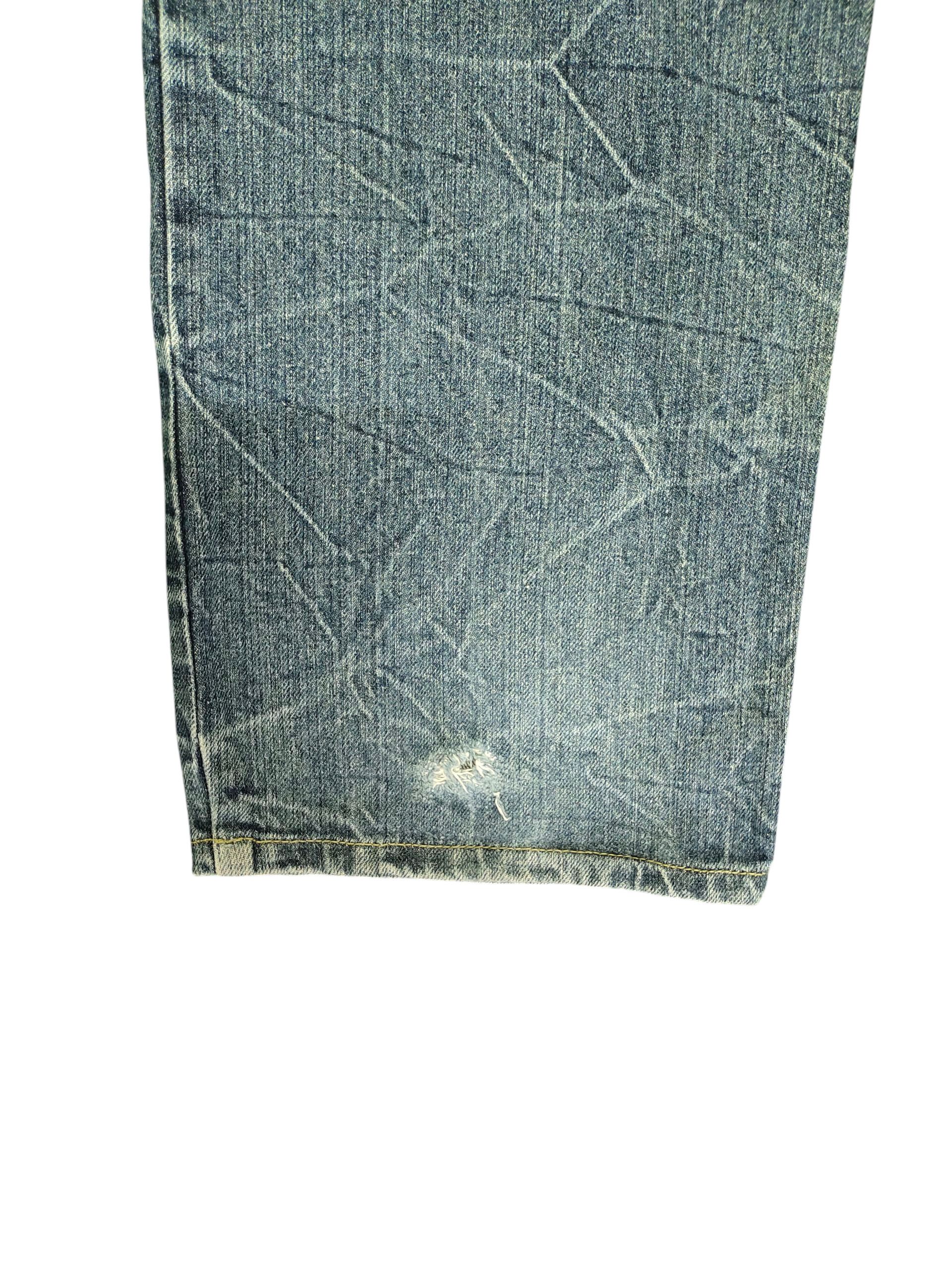 Hysteric Glamour × Undercover Japanese Brand Double Waist Clawmark Distress Faded Jeans Size US 37 - 6 Thumbnail