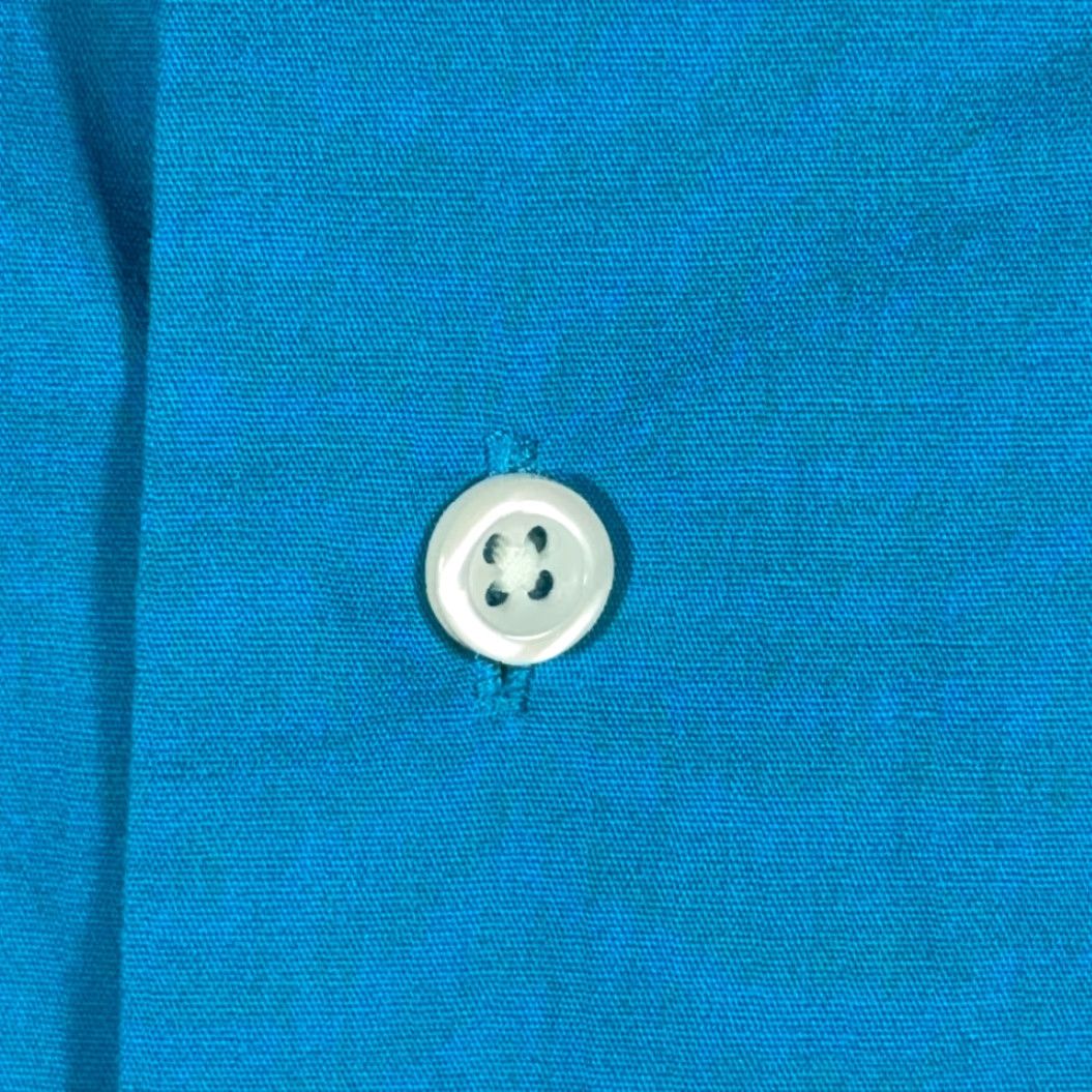 Alexander Julian VINTAGE Alexander Julian Colours Shirt Adult MEDIUM Blue Dress 90s Preppy Button-Up Long Sleeve Mens Size 40R - 4 Thumbnail