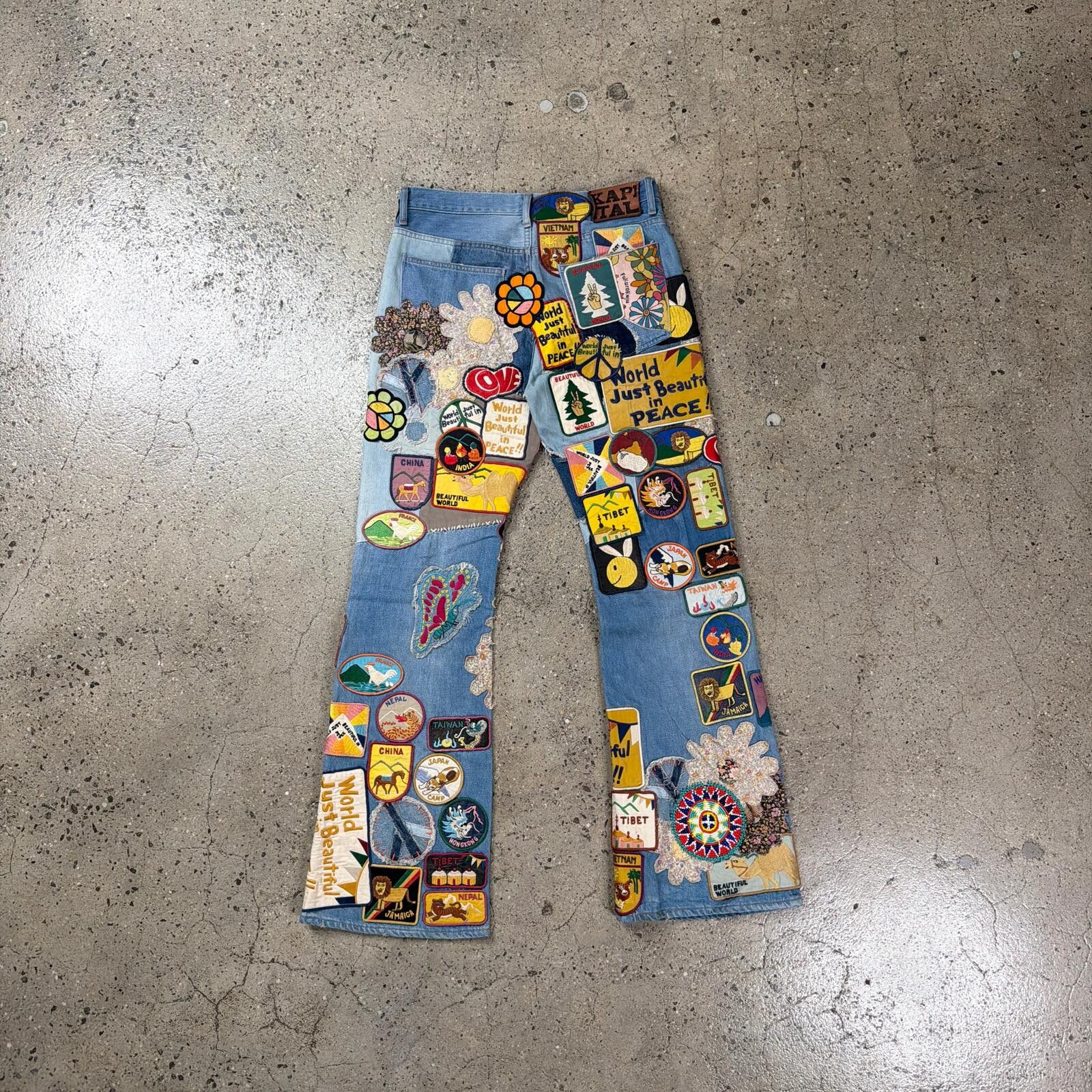 Kapital Kapital 12.5oz Denim Patch 5P Rat Flare Pants Size US 32 / EU 48 - 5 Thumbnail