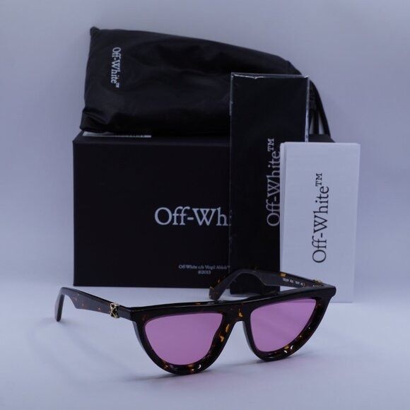 Off-White Off-White OERI13V JASPER 6030 Sunglasses Havana Geometric Size ONE SIZE - 1 Thumbnail