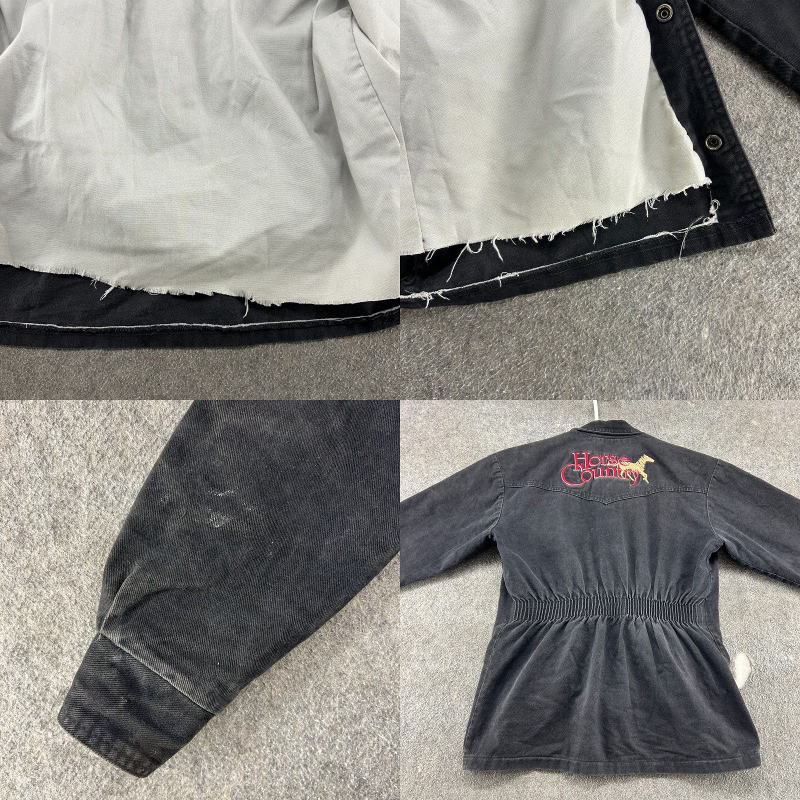 Vintage VINTAGE Horse Country Canvas Workwear Jacket Mens M Black Bomber Jacket 90s Chore Insulated Lined Full Zip Pockets Size US M / EU 48-50 / 2 - 8 Thumbnail