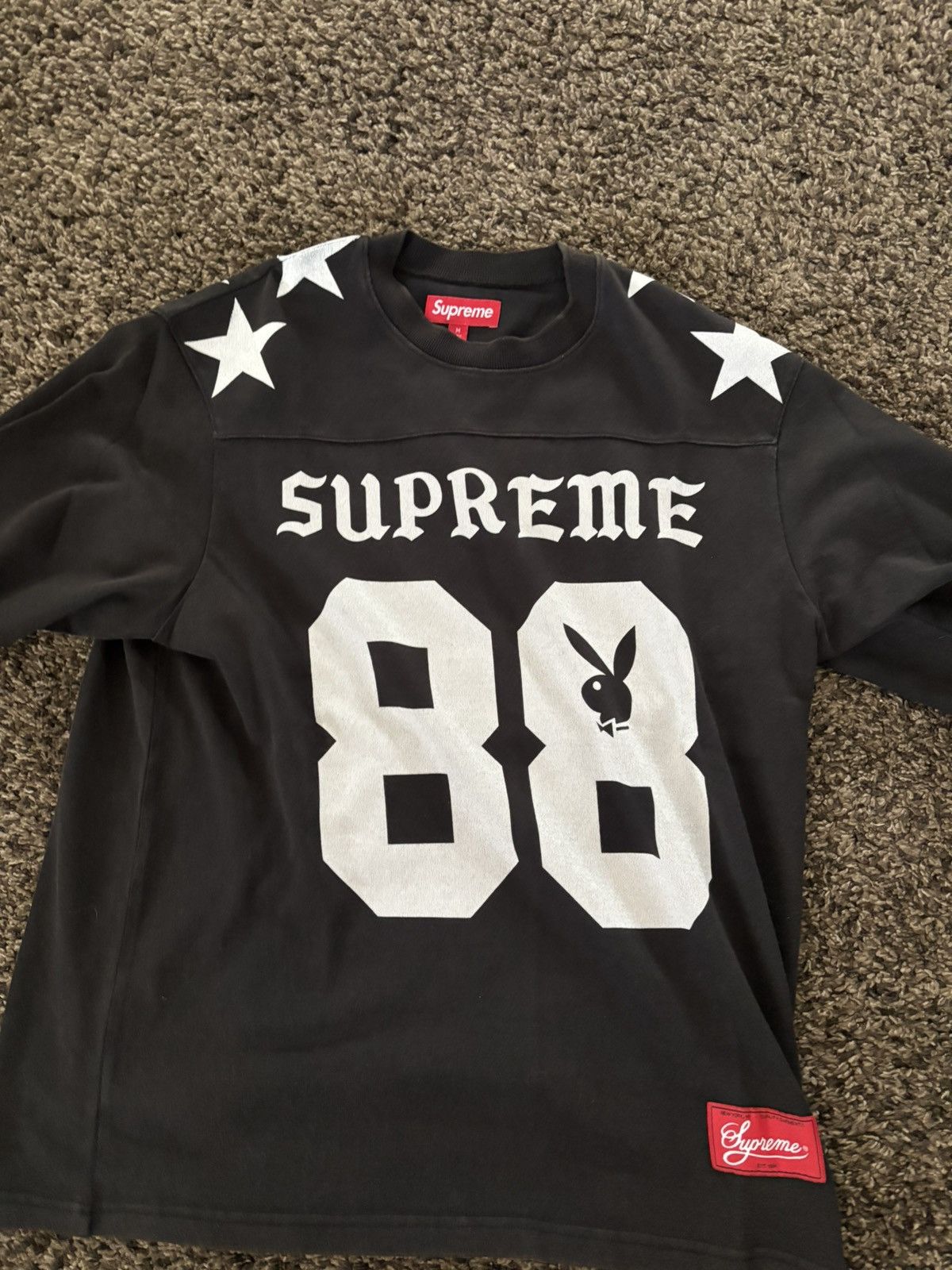 Playboy × Supreme × Vans Supreme/Playboy L/S Football Top Size US M / EU 48-50 / 2 - 4 Thumbnail
