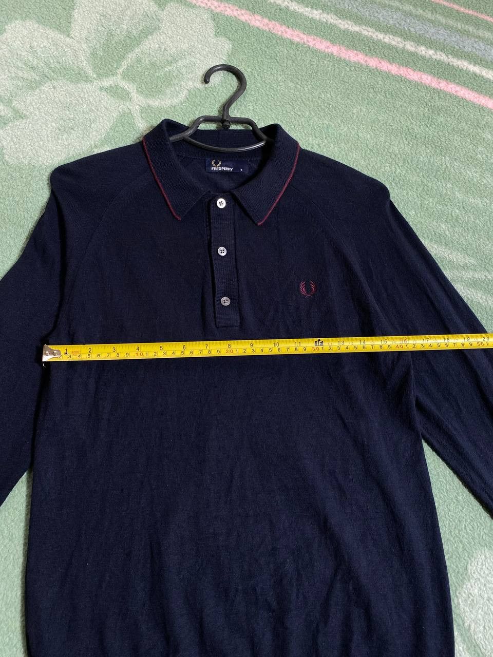 Fred Perry × Vintage Fred Perry 90s Vintage Mens Crew Neck Rugby Sweatshirt Size US S / EU 44-46 / 1 - 11 Thumbnail