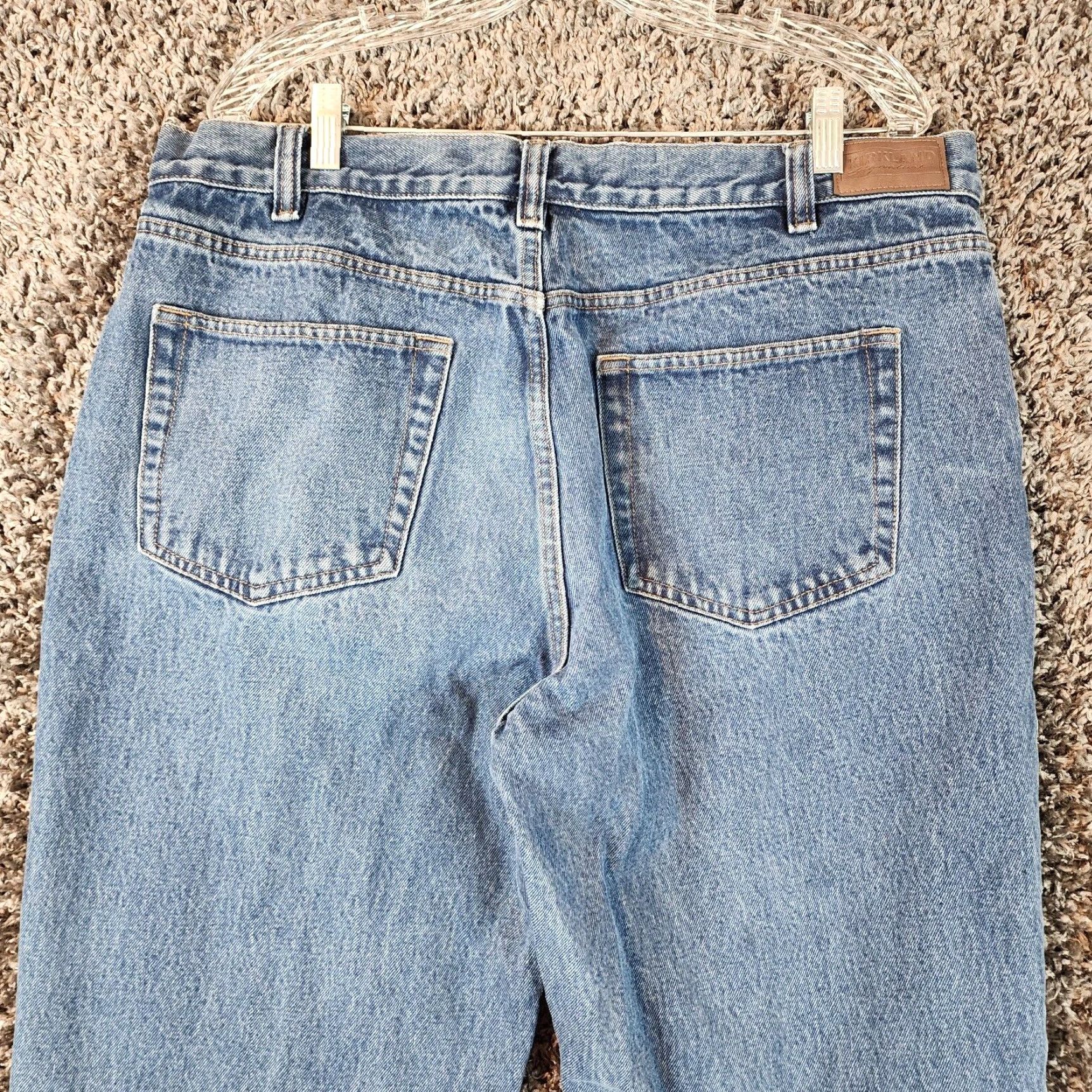 Vintage Mens Straight Blue Jeans Kirkland 38x34 Regular Size US 38 / EU 54 - 5 Thumbnail