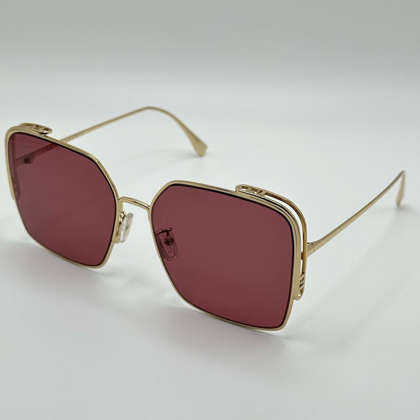 image of Fendi Fe40038U 5910S Gold/purple Women Sunglasses