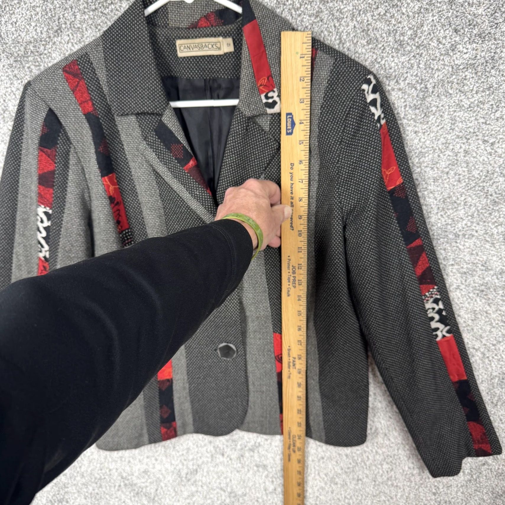 Vintage VINTAGE Canvasbacks Blazer 12 Layering Lagenlook Office Indie Avant Garde Art To Wear Size XL / US 12-14 / IT 48-50 - 2 Thumbnail