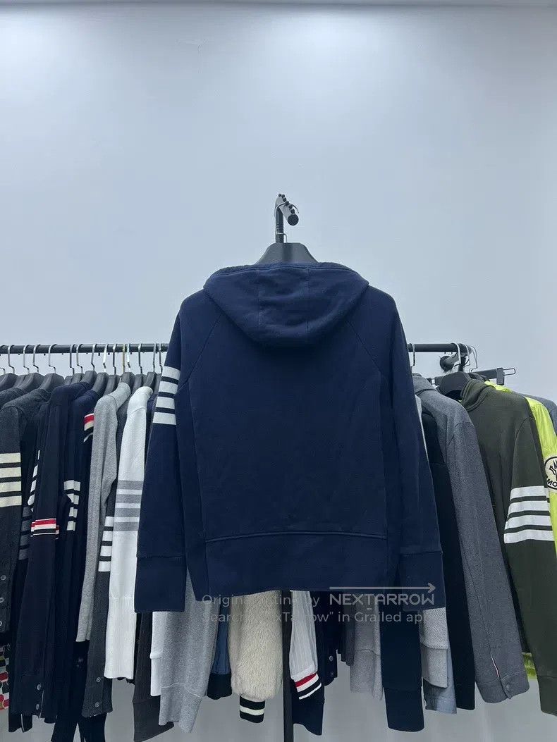Thom Browne Thom Browne Blue navy zip jacket Size US M / EU 48-50 / 2 - 2 Thumbnail