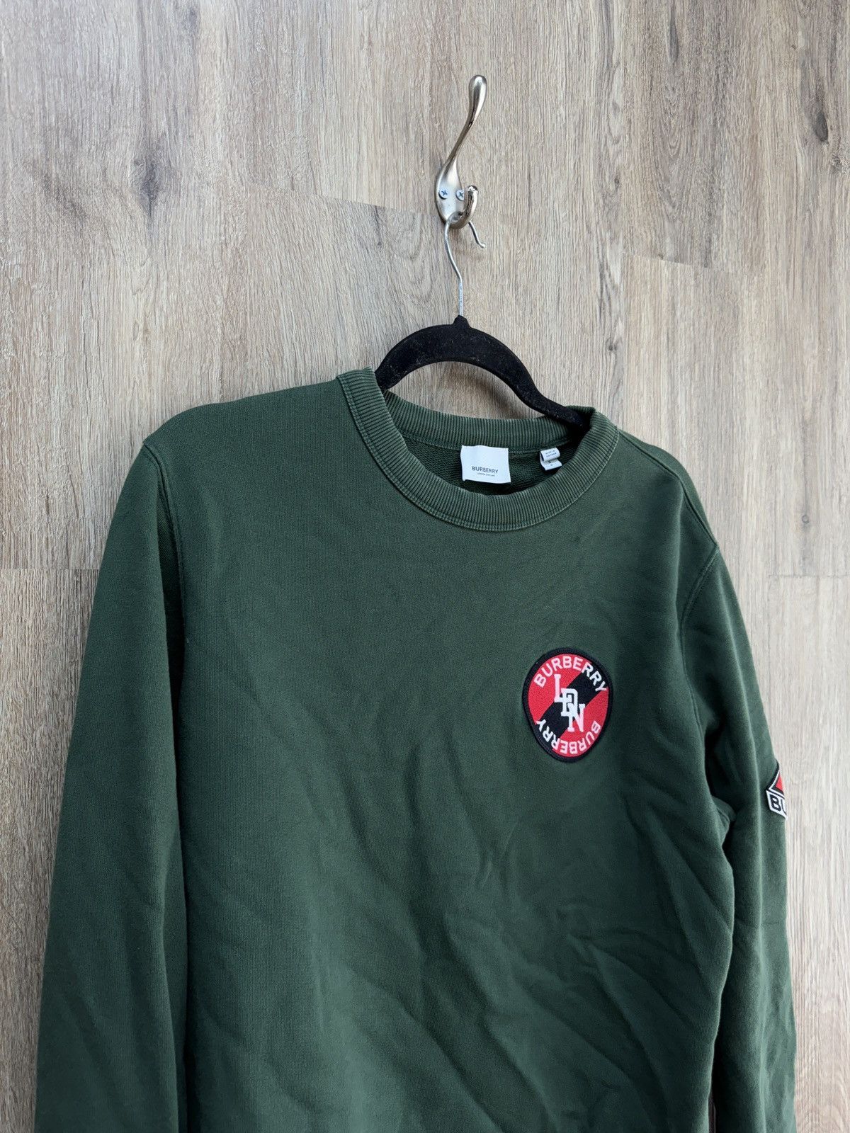 Burberry Bureberry Green Crewneck Size US S / EU 44-46 / 1 - 3 Thumbnail