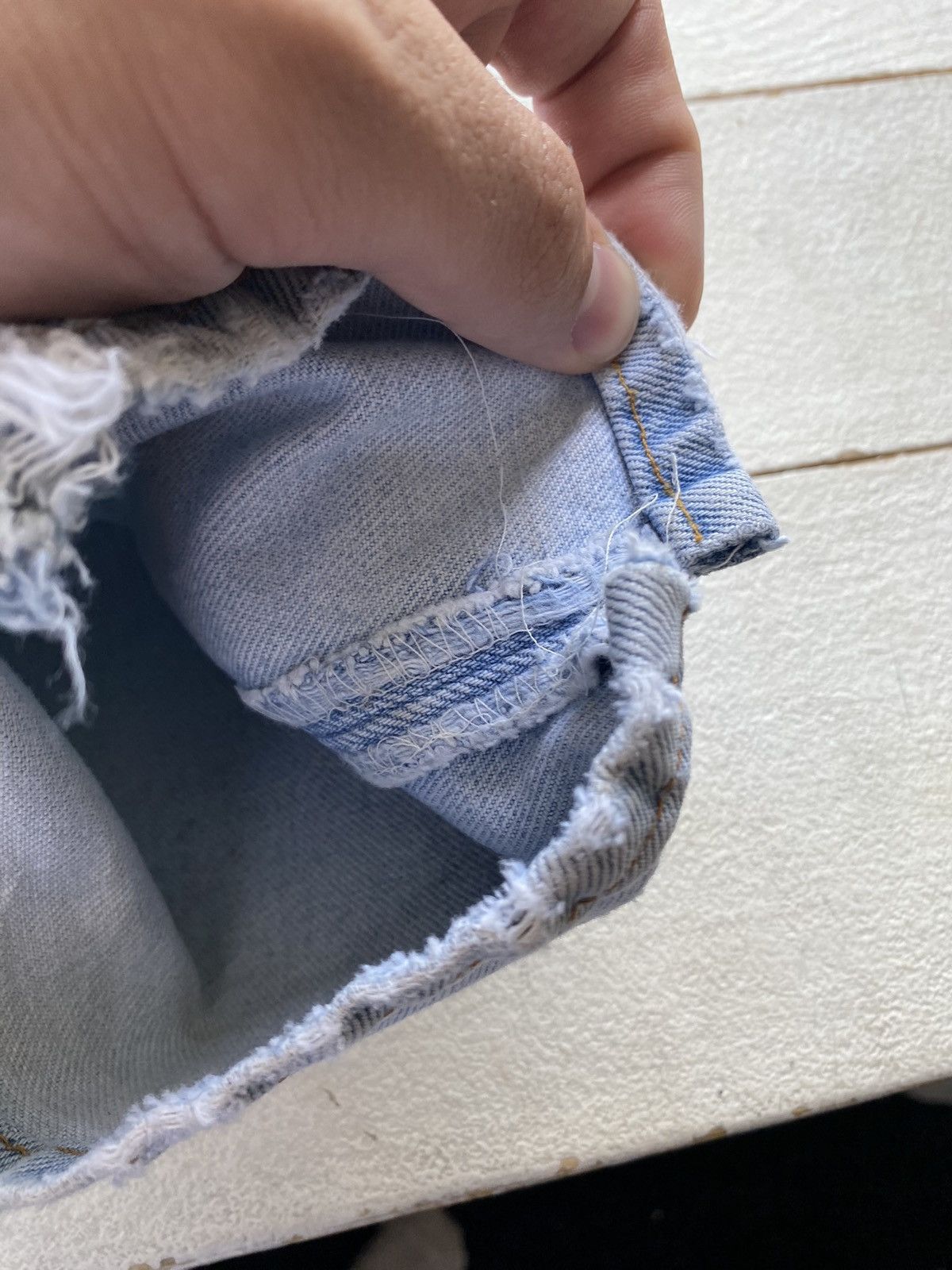 Levi's 🔥VNTG LEVIS 501 LIGHT WASHED DISTRESSED OG BLUE MENS JEANS Size US 30 / EU 46 - 22 Thumbnail