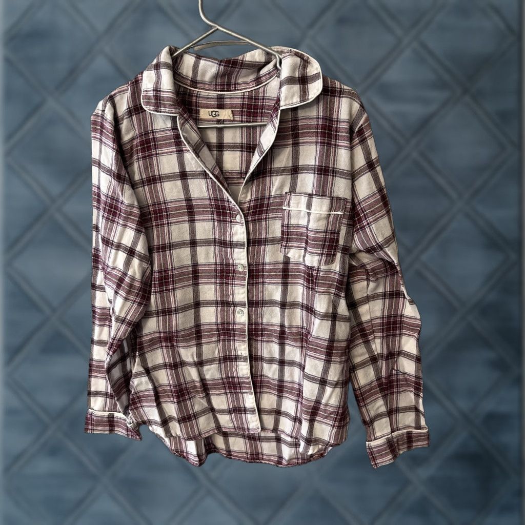 Ugg Ugg Womens Raven Flannel Sleepwear Top Size L Red — Sleepwear Top, Women, L, Red, Flannel, Ugg Size ONE SIZE - 1 Thumbnail