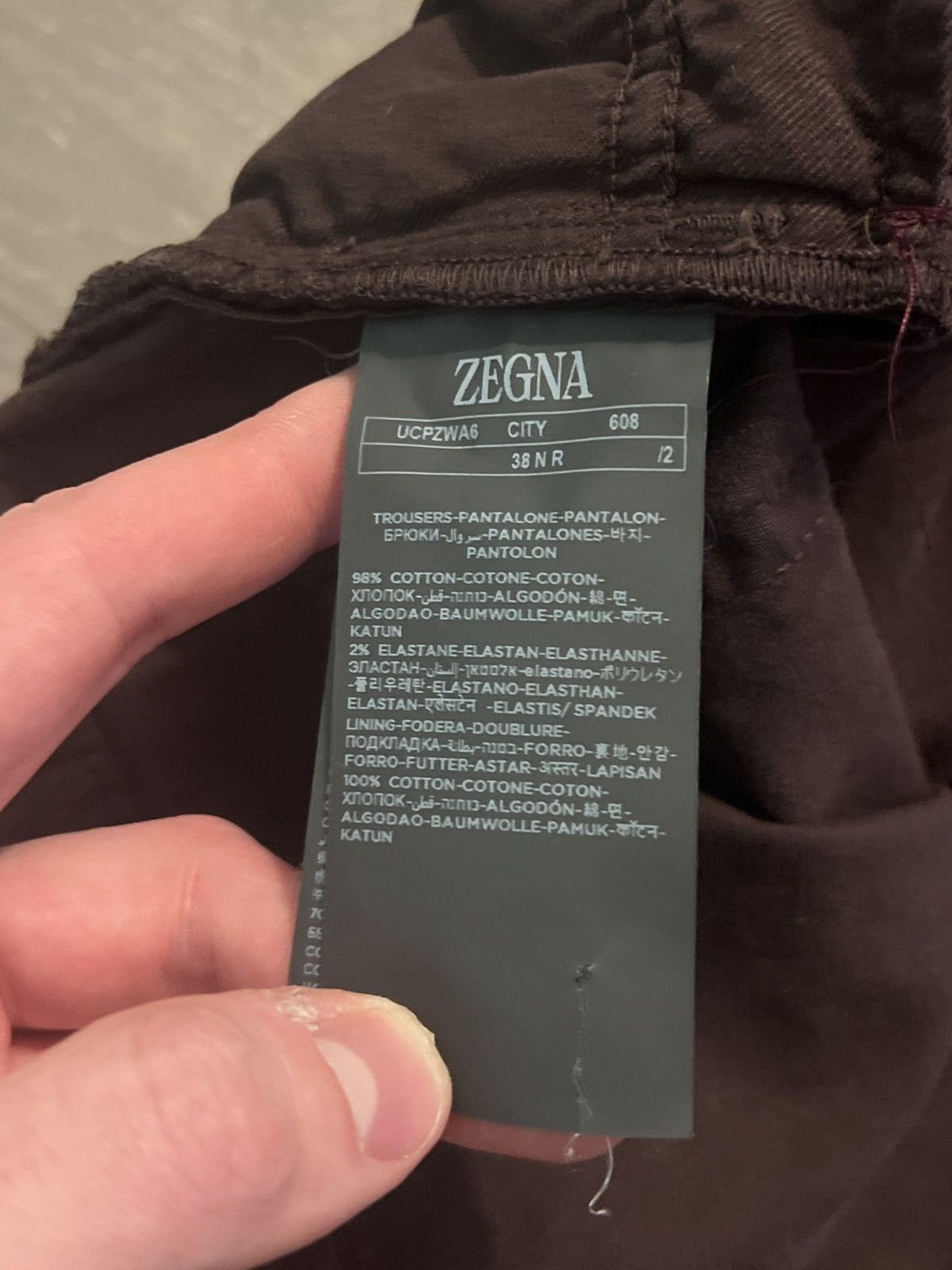 Ermenegildo Zegna New Season Chino Pants Size 30x28 Brown Maroon Size US 30 / EU 46 - 5 Thumbnail
