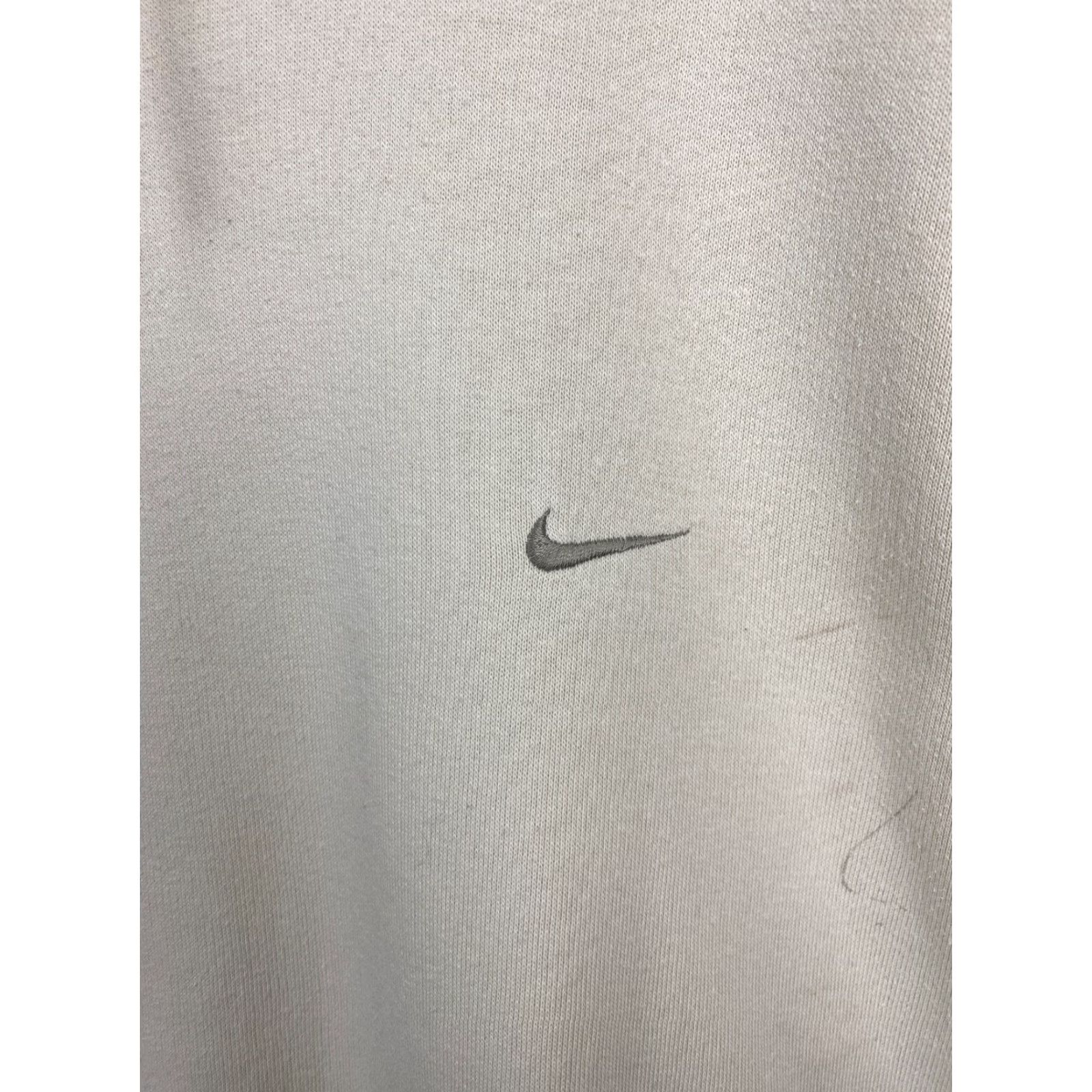 Nike VINTAGE Nike Swoosh Small Logo Y2K Hoodie XL Beige 90s Men Pullover Logo Hoodie Mens Size US XL / EU 56 / 4 - 4 Thumbnail